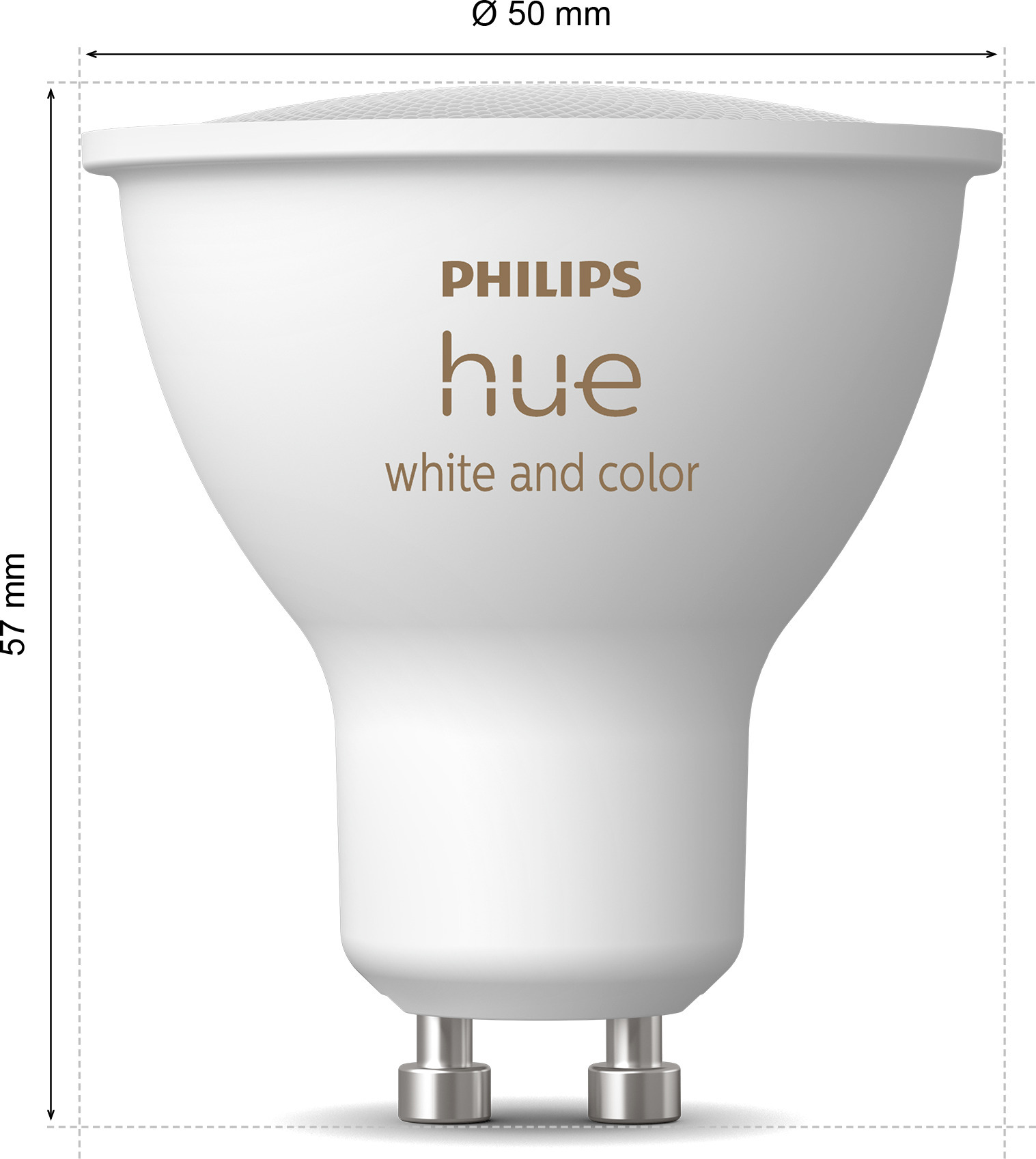 Philips Hue -LED-älylamppu, BT, White, GU10, 4,2 W, 2-pack