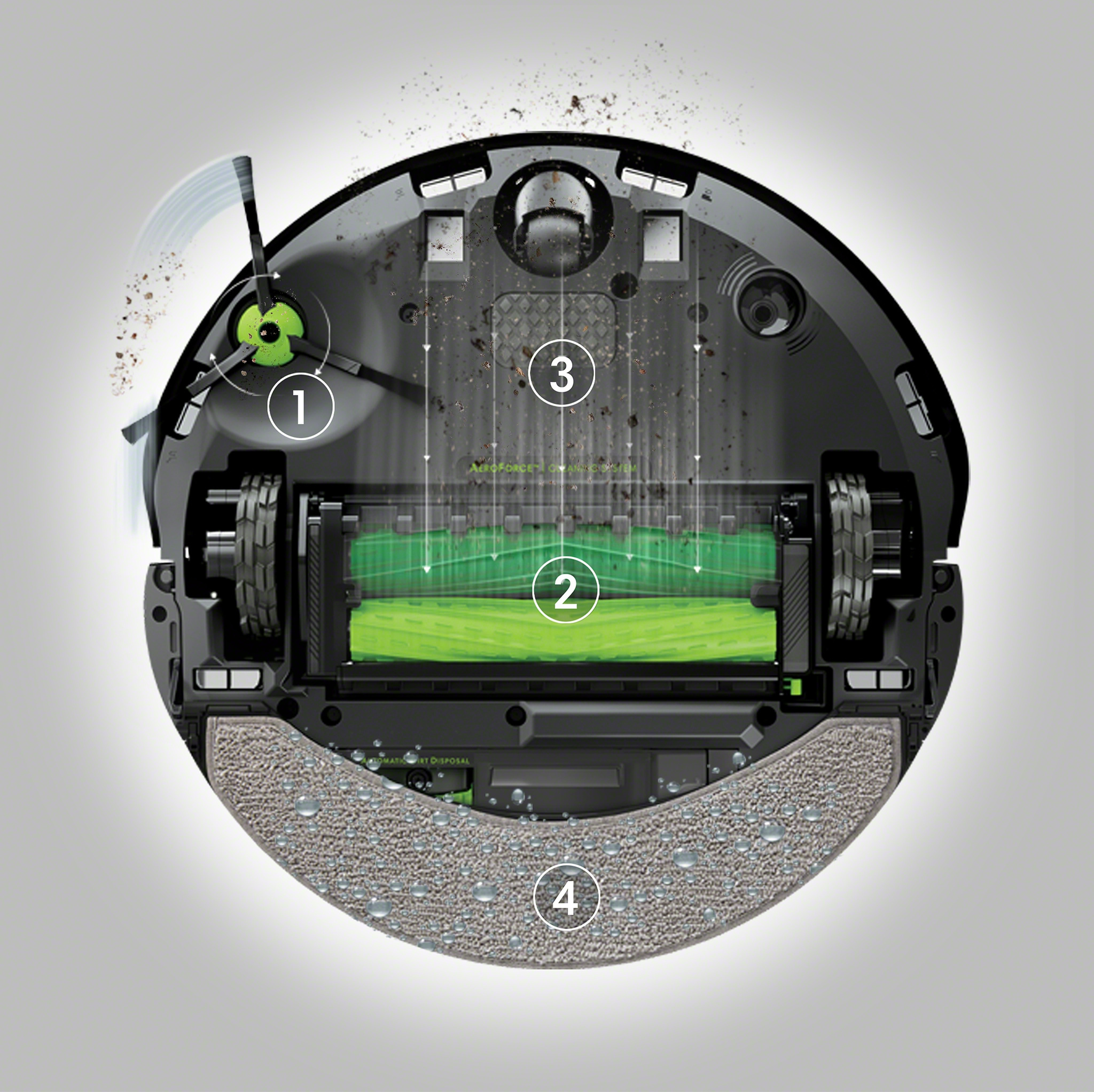 iRobot Roomba Combo 10 Max robotti-imuri AutoWash-telakalla