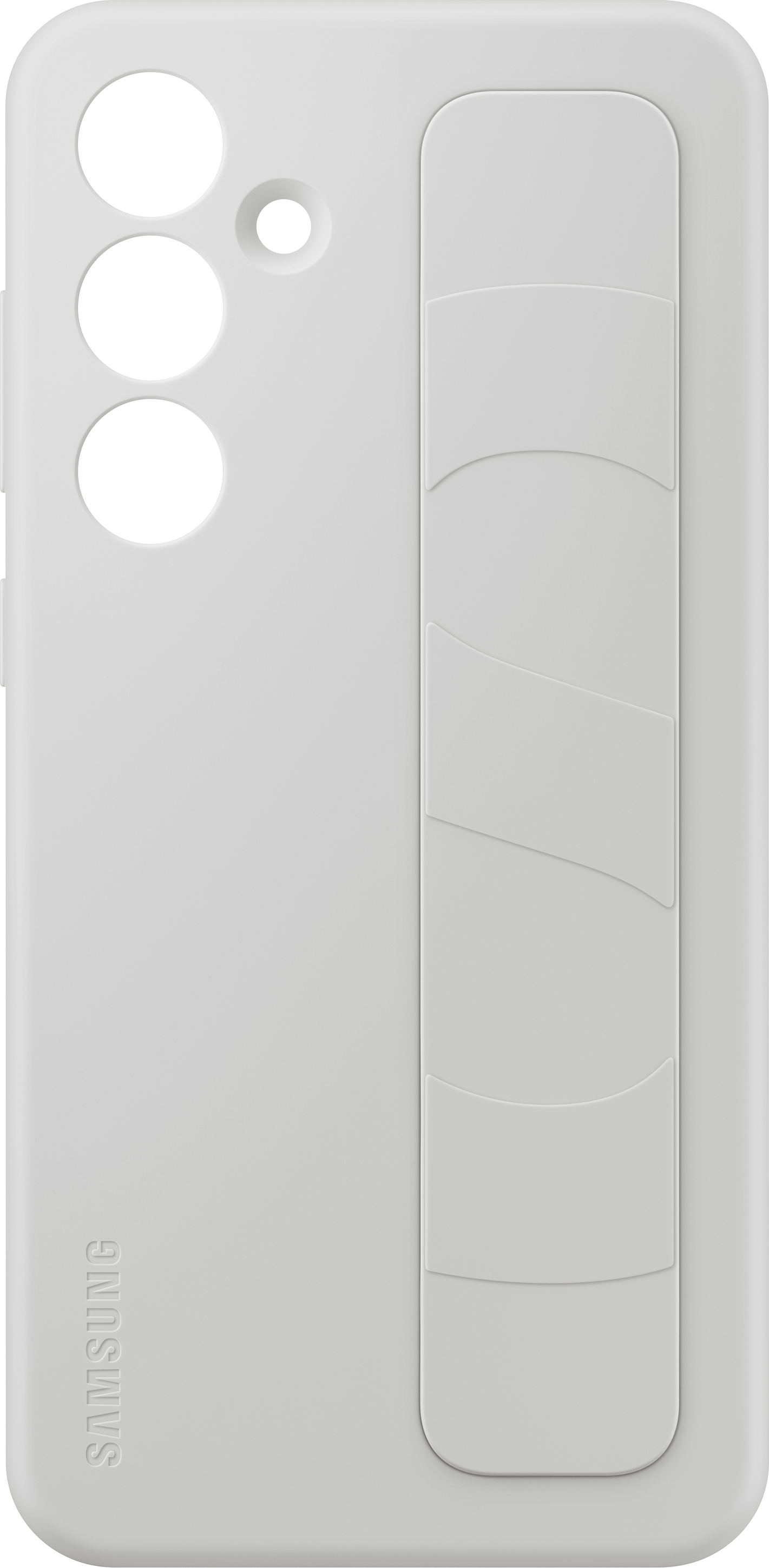 Samsung Galaxy S24 FE Standing Grip Case -suojakotelo, harmaa