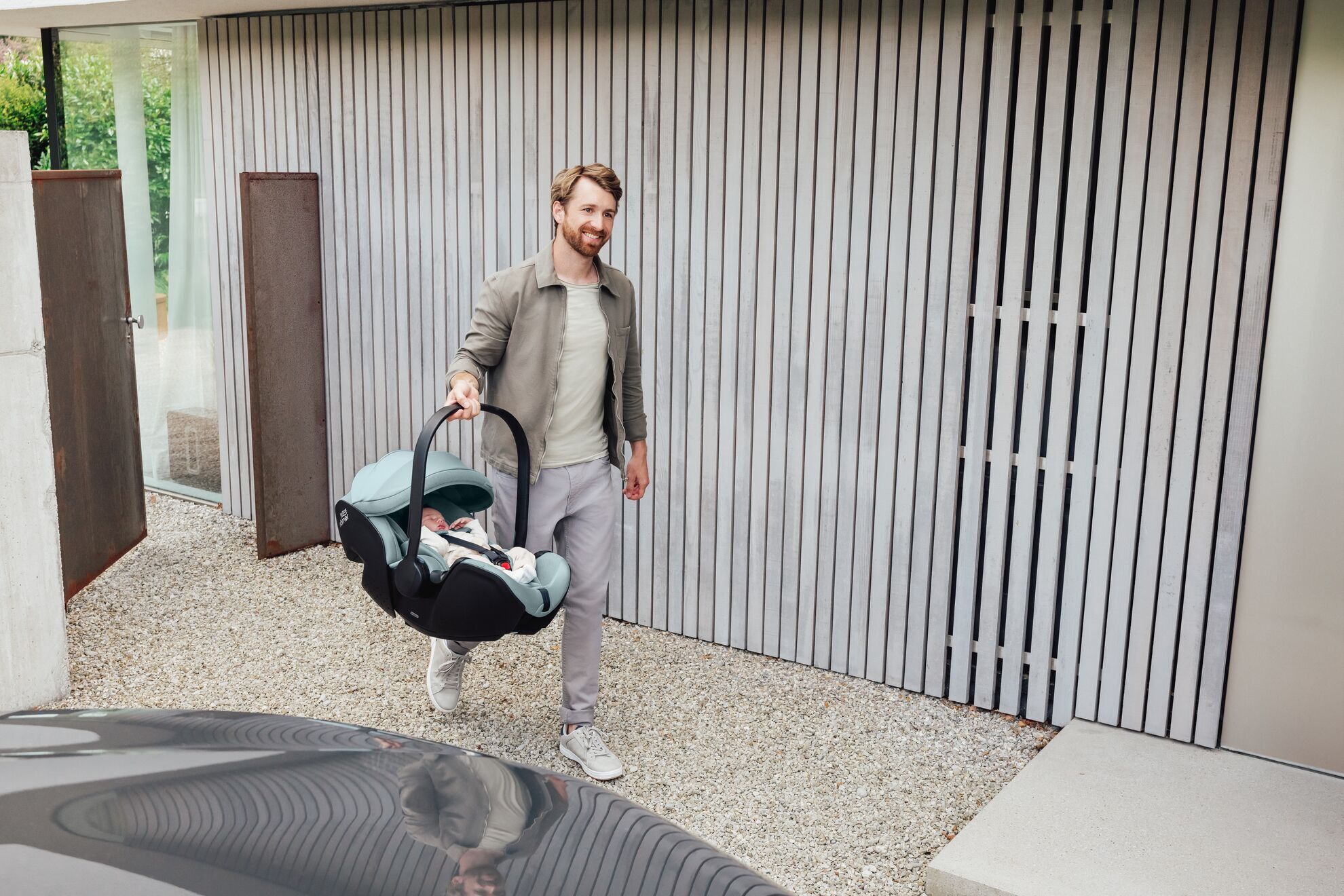 BRITAX RÖMER BABY-SAFE PRO LUX -turvakaukalo, 40–85 cm, Linen Grey