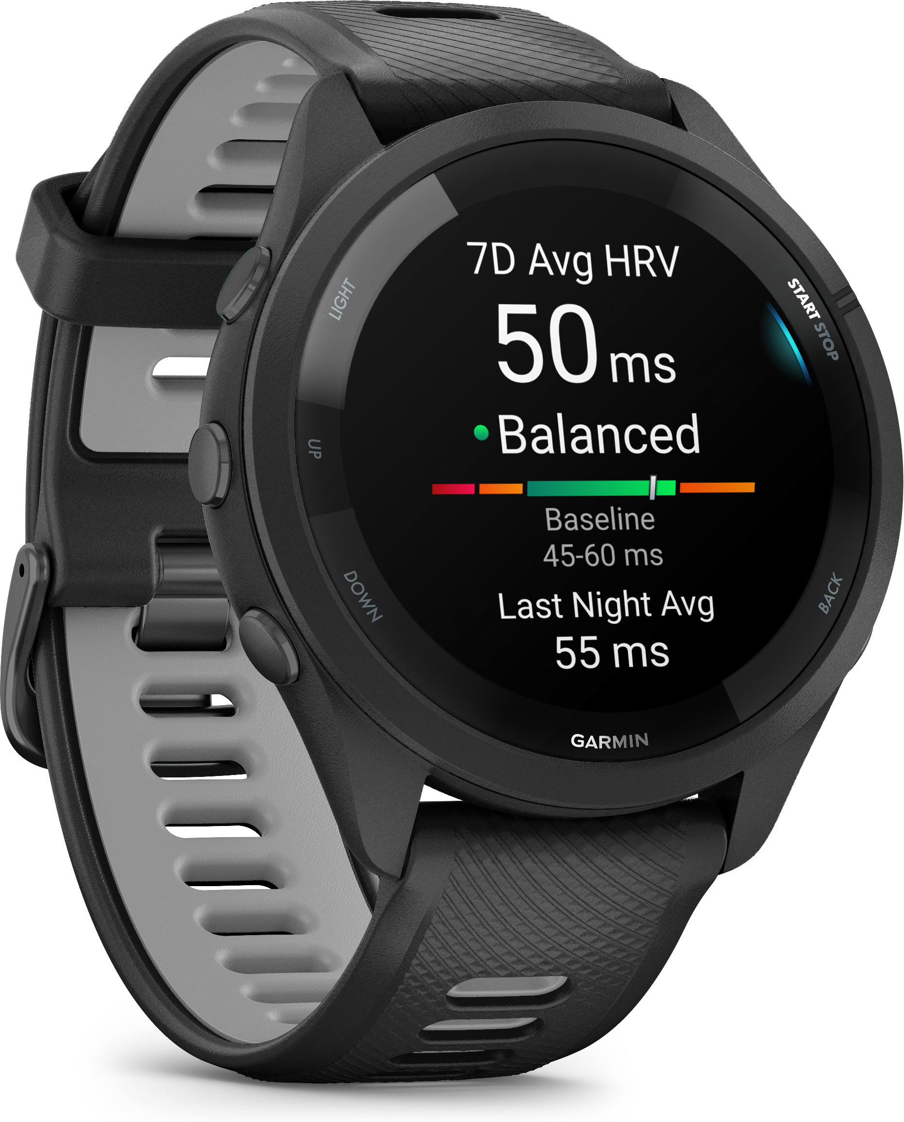 Garmin Forerunner 265 -urheilukello, musta / harmaa
