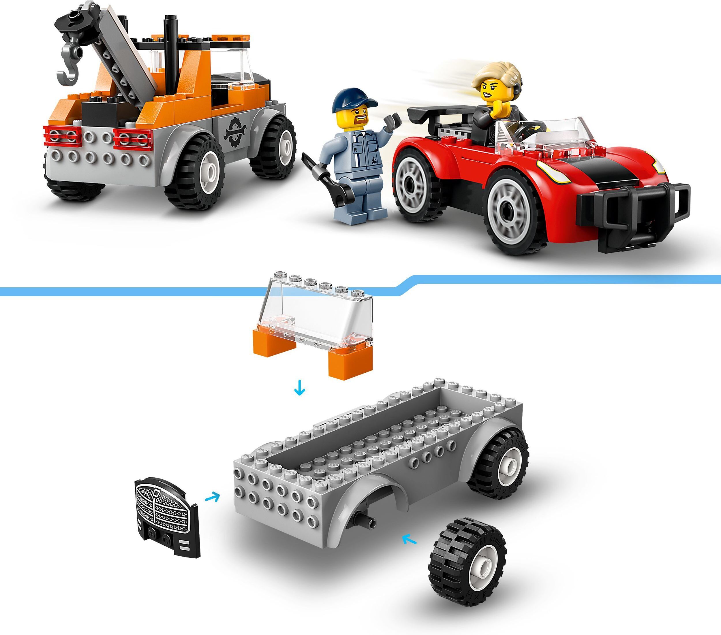 LEGO City Great Vehicles 60407 - Punainen kaksikerroksinen turistibussi