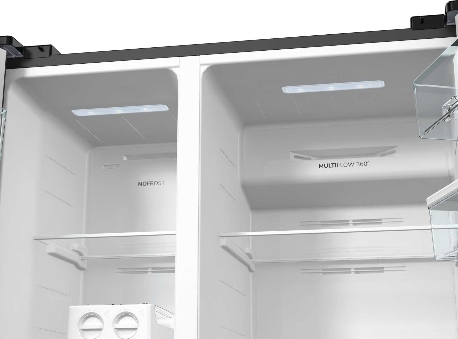 Gorenje NRR9185EABXLWD Side By Side, musta