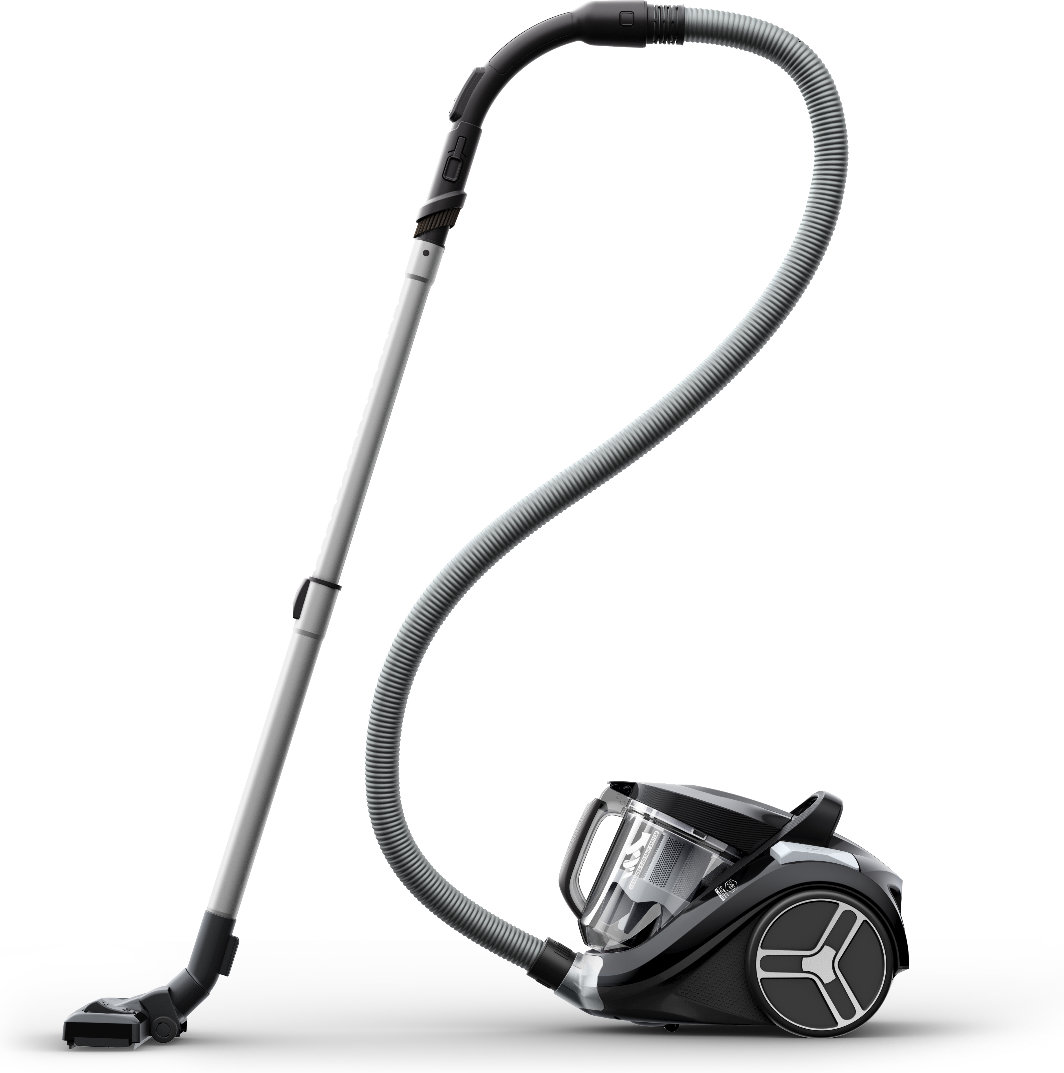 OBH Nordica Compact Power XXL Bagless -pölypussiton pölynimuri, musta