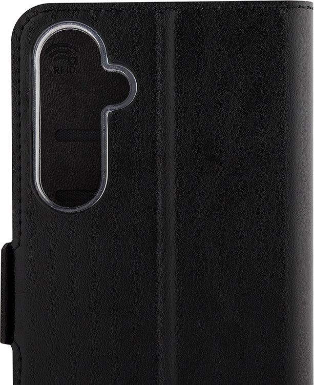 Wave BookCase -suojakotelo, Samsung Galaxy S23 FE 5G, musta