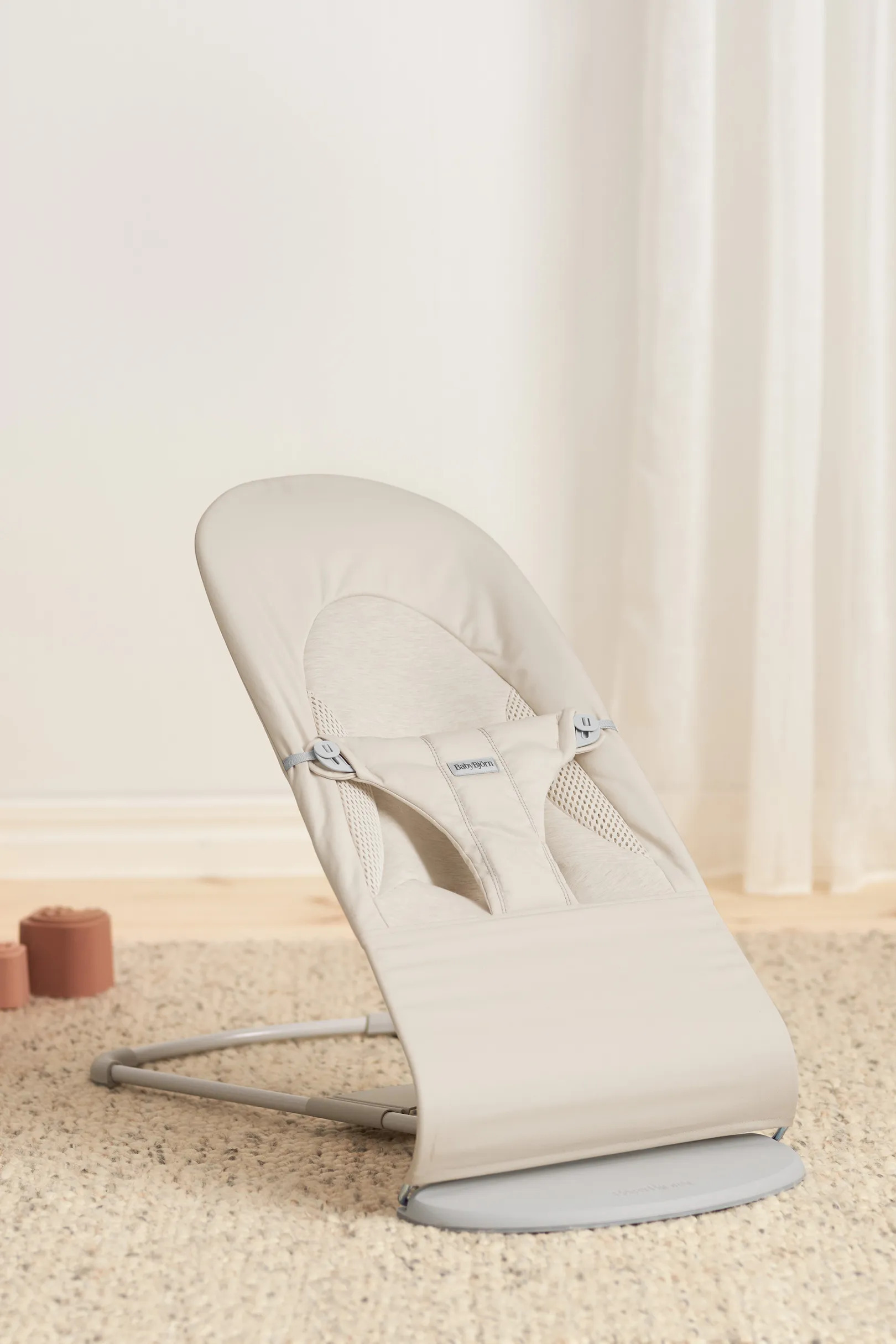 BabyBjörn Bouncer Balance Soft Woven -sitteri, jersey light beige