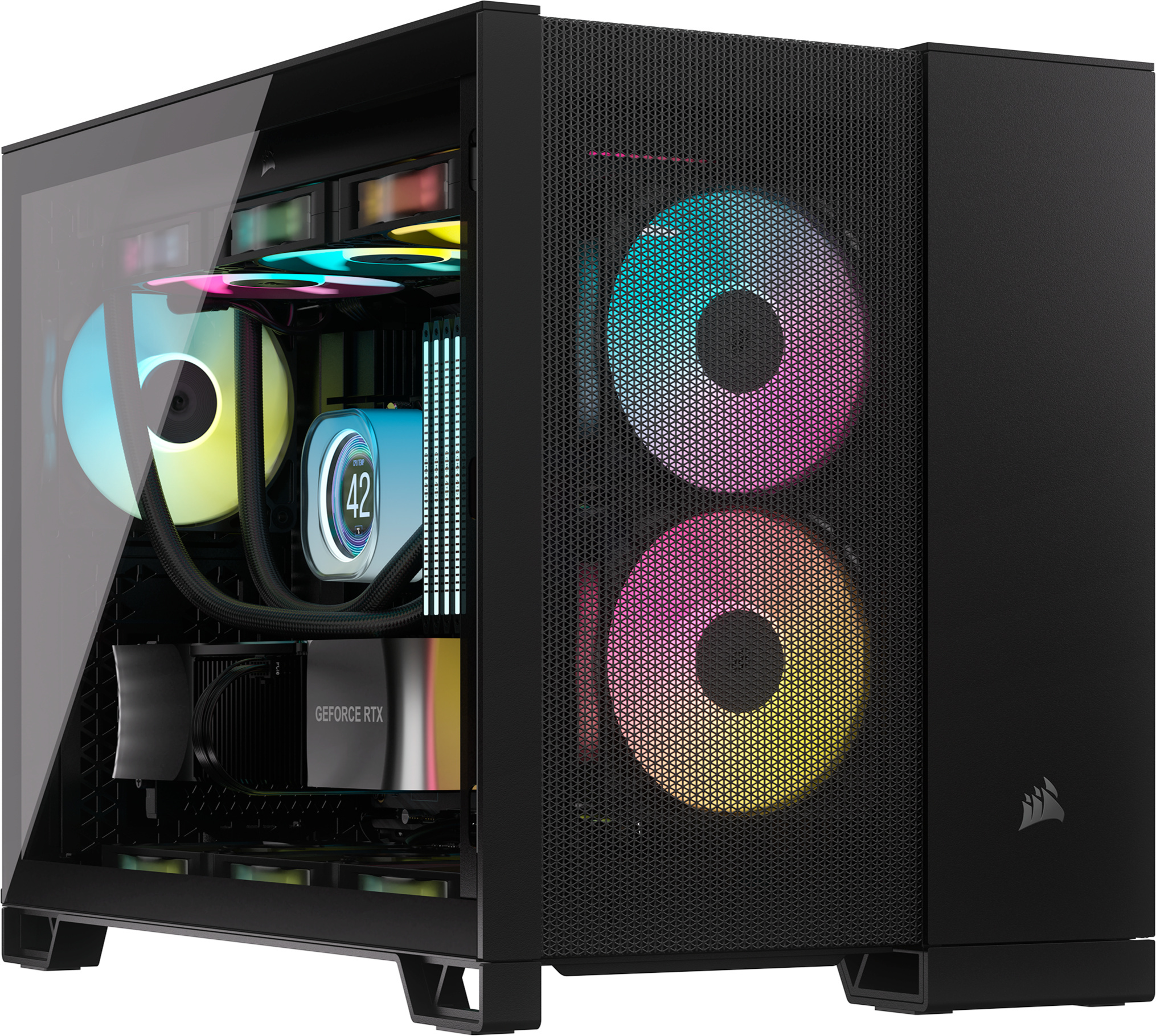 Corsair 2500D Airflow Micro-ATX-kotelo ikkunalla, musta