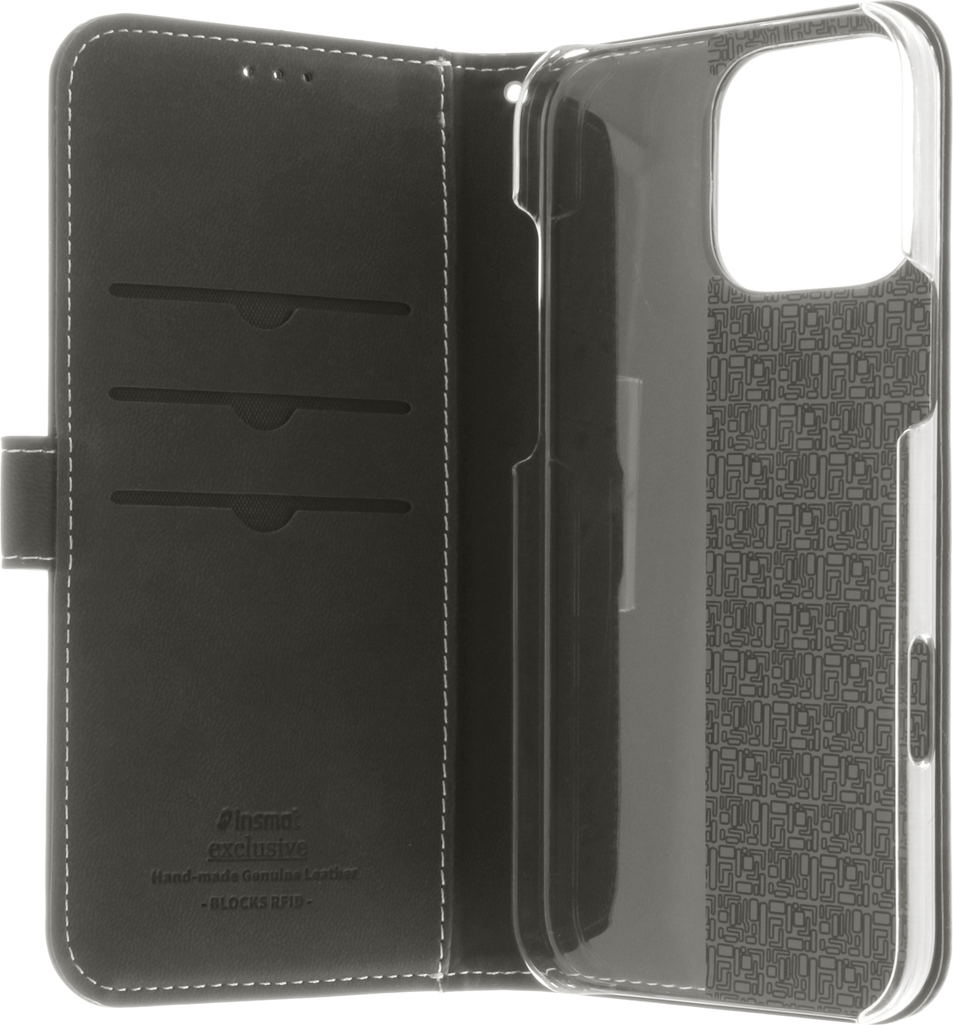 Insmat Exclusive Flip Case -lompakkokotelo, Apple iPhone 16 Pro Max, musta 3 Insmat Exclusive Flip Case -lompakkokotelo, Apple iPhone 16 Pro Max, musta - Image 3