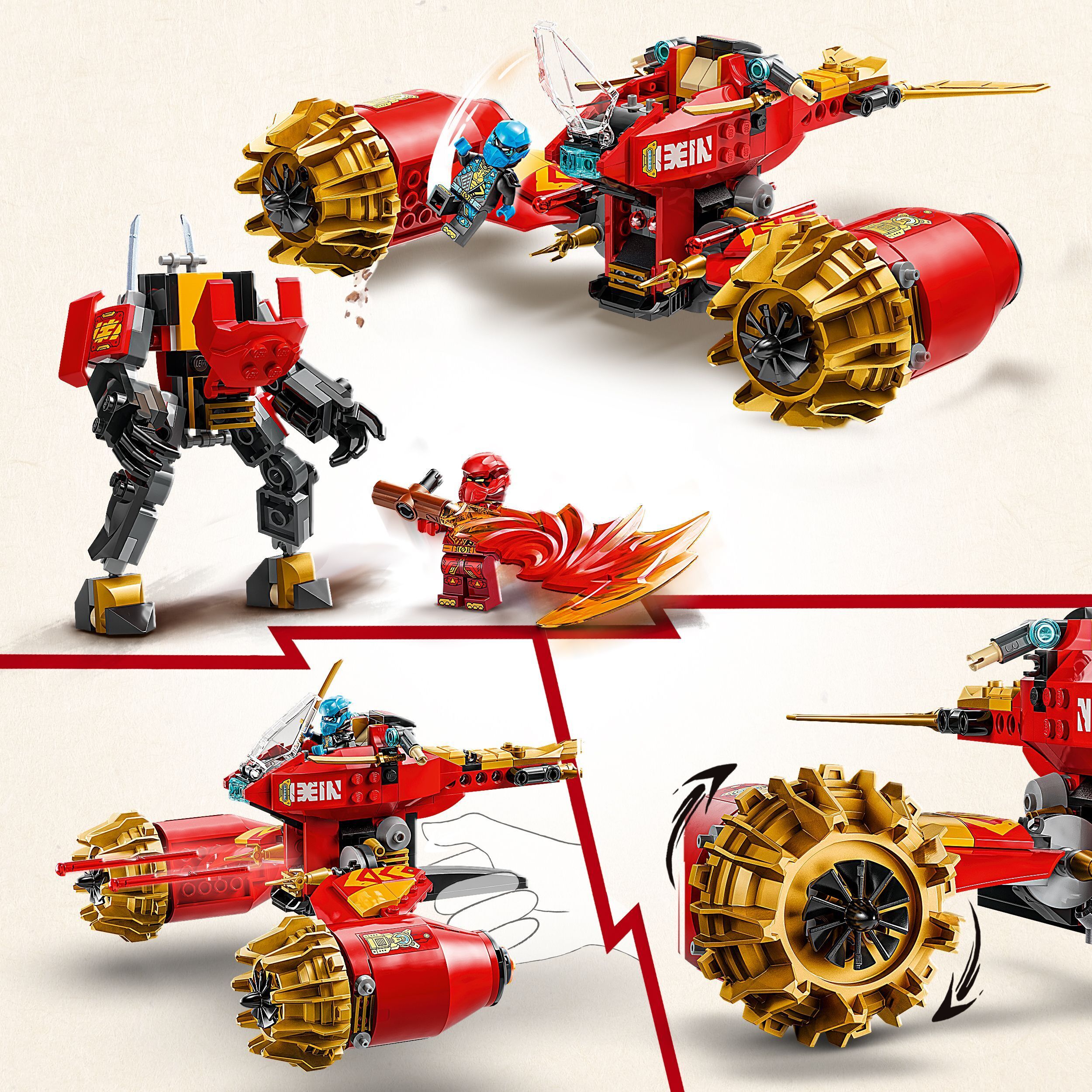 LEGO Ninjago 71830 – Kain myrskynratsastajarobotti
