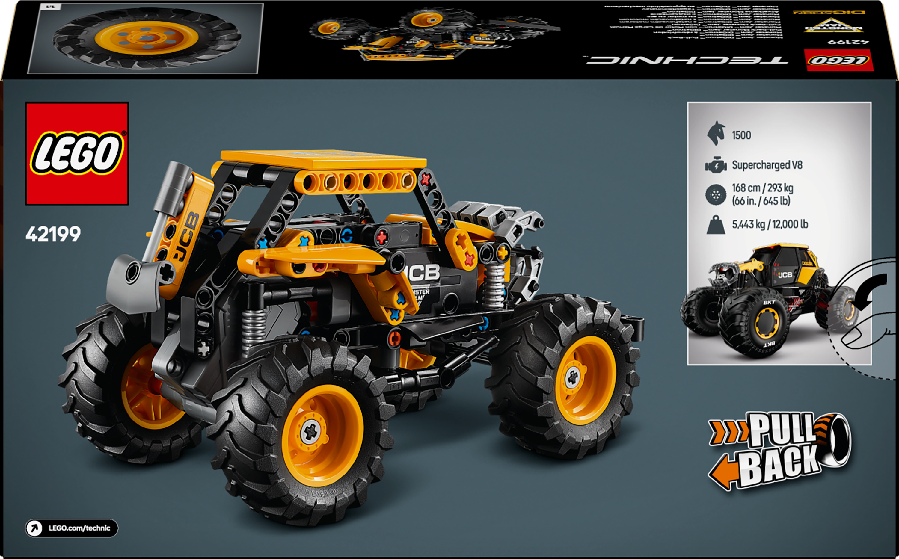 LEGO Technic 42199 – Monster Jam DIGatron ‑vetomoottoriauto