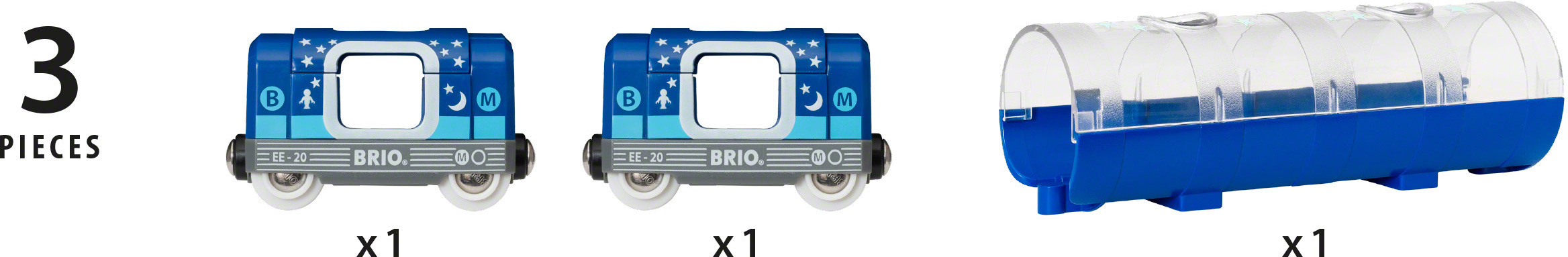 BRIO World 33970 - Metrojuna ja -tunneli