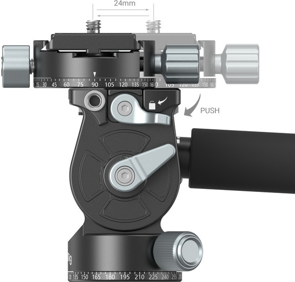 SmallRig 3457 Lightweight Fluid Video Head -videopää