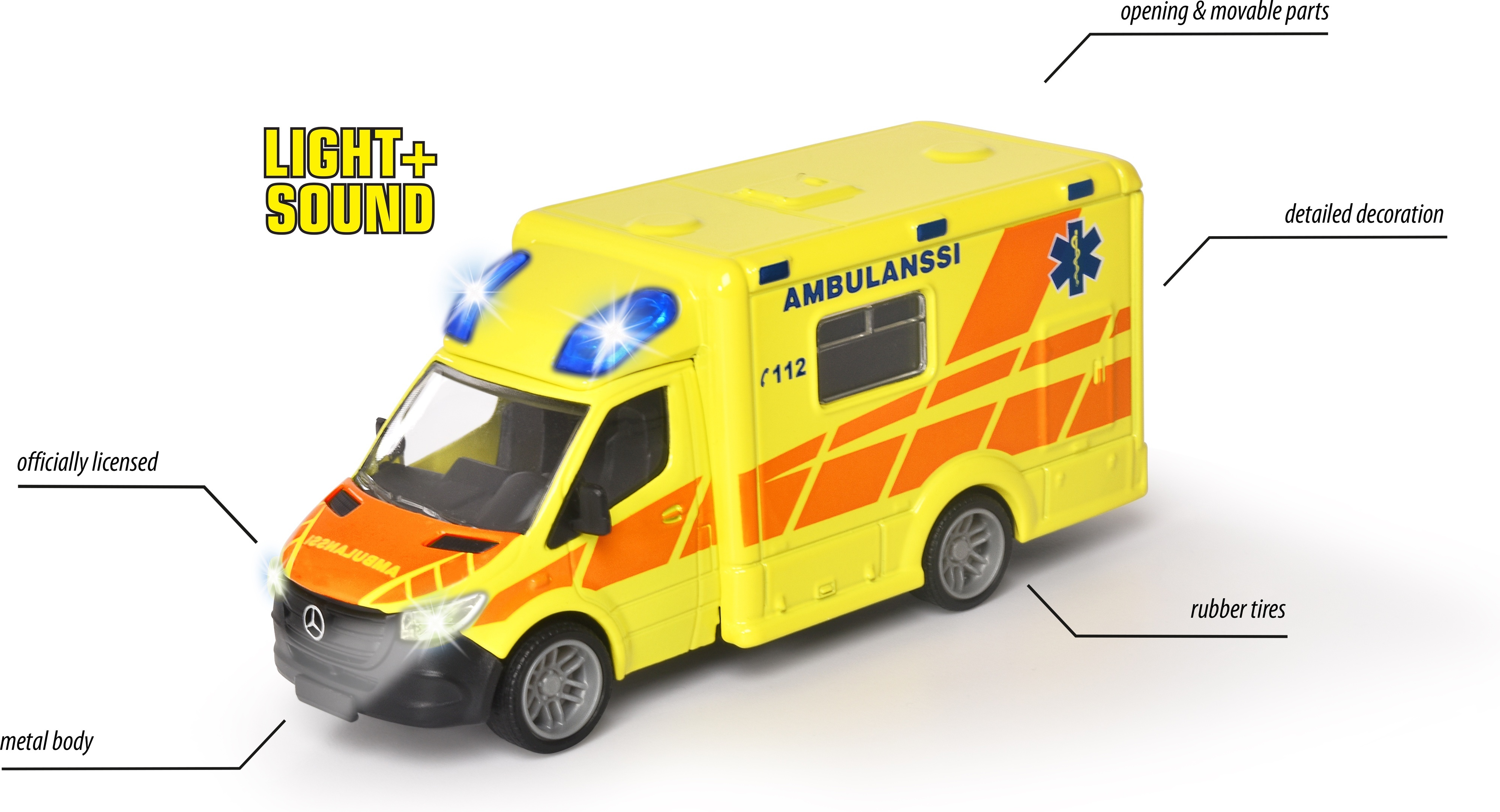 Majorette Mercedes-Benz Sprinter -ambulanssi