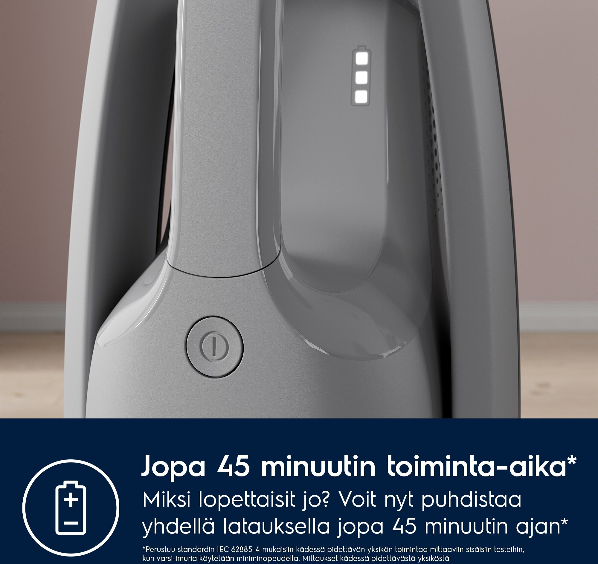 Electrolux Clean 500 ES52CB18UG -varsi-imuri, harmaa