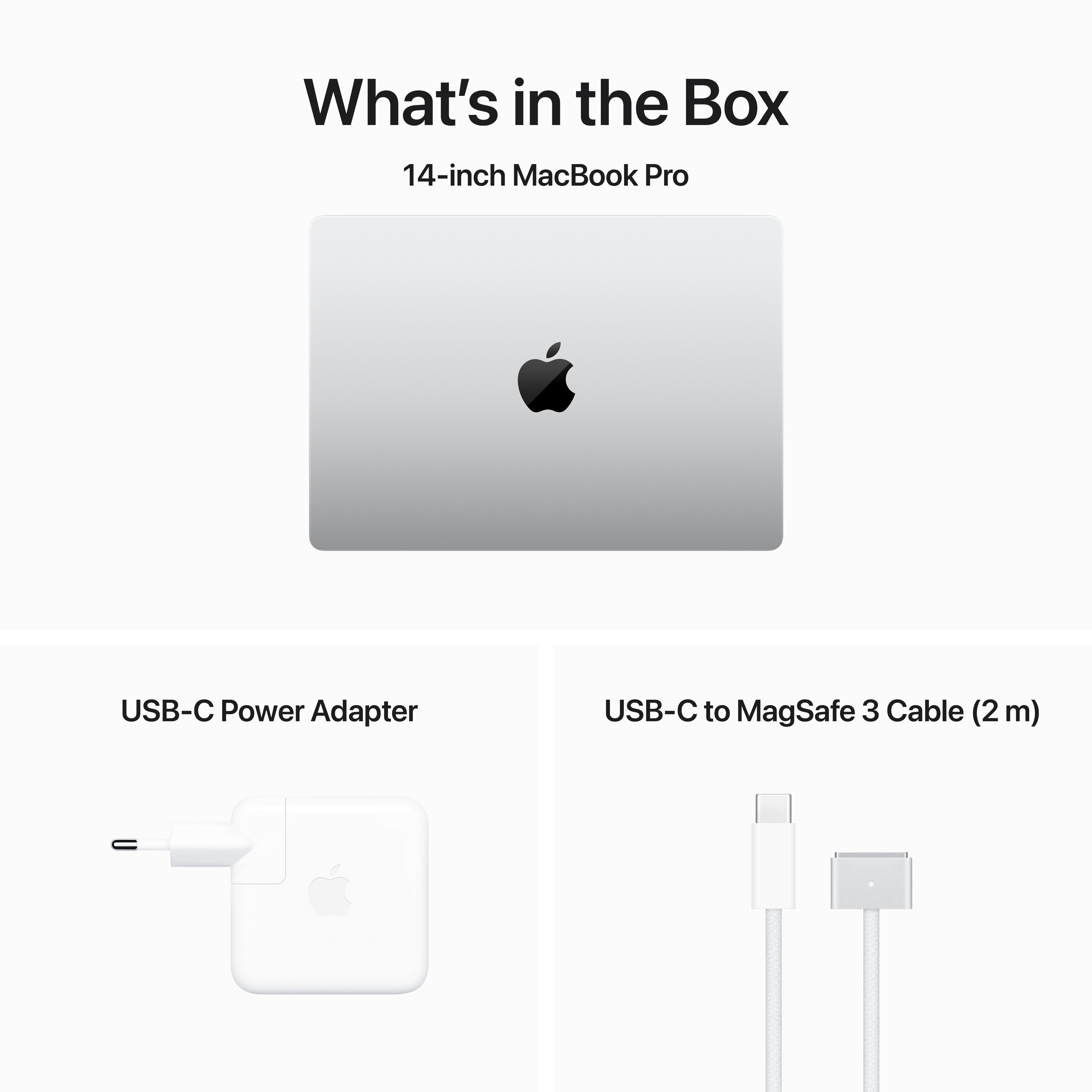 Apple MacBook Pro 14” M3 8 Gt, 1 Tt 2023 -kannettava, hopea (MR7K3)