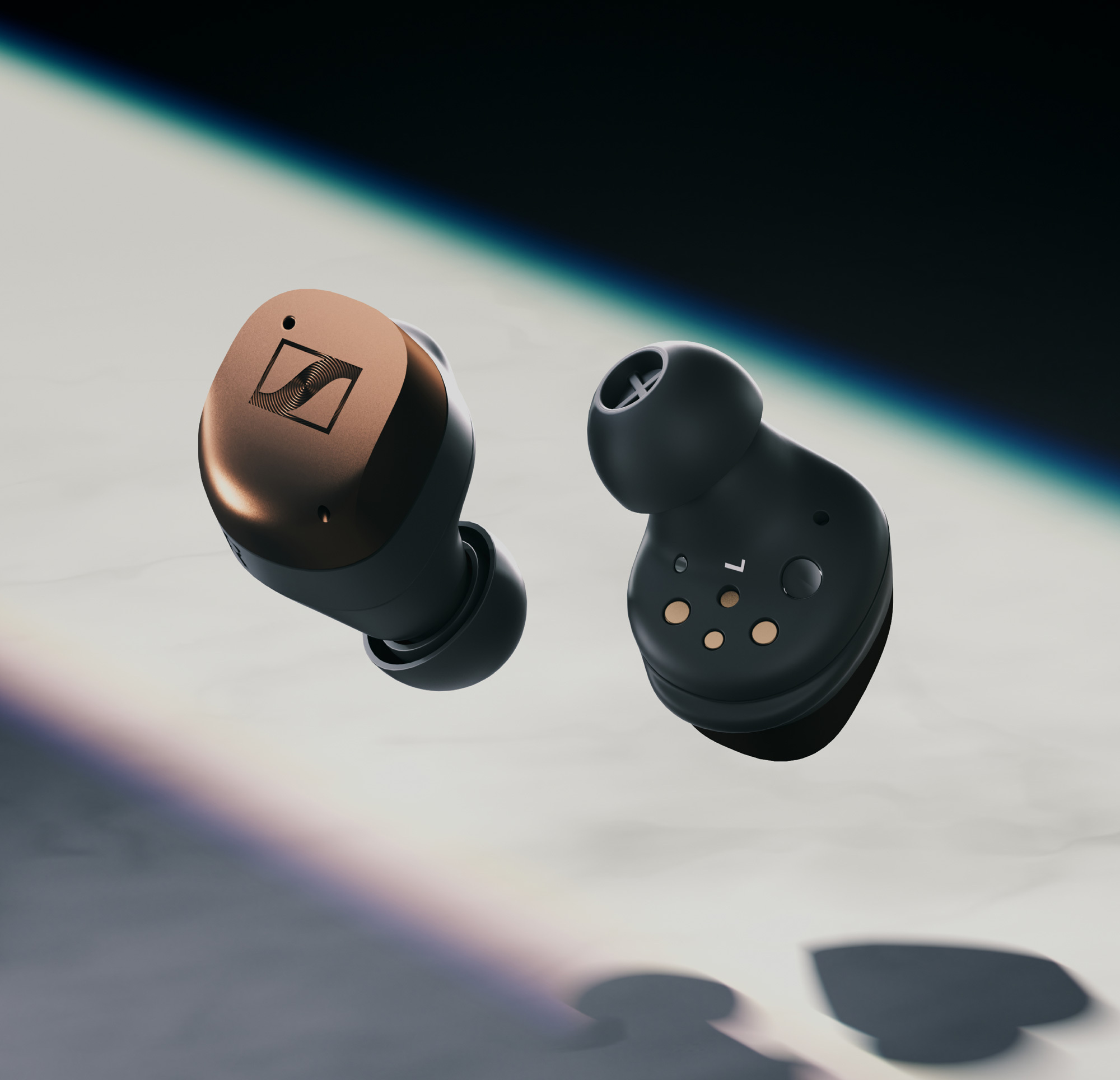 Sennheiser Momentum True Wireless 4 vastamelunappikuulokkeet, Black Copper