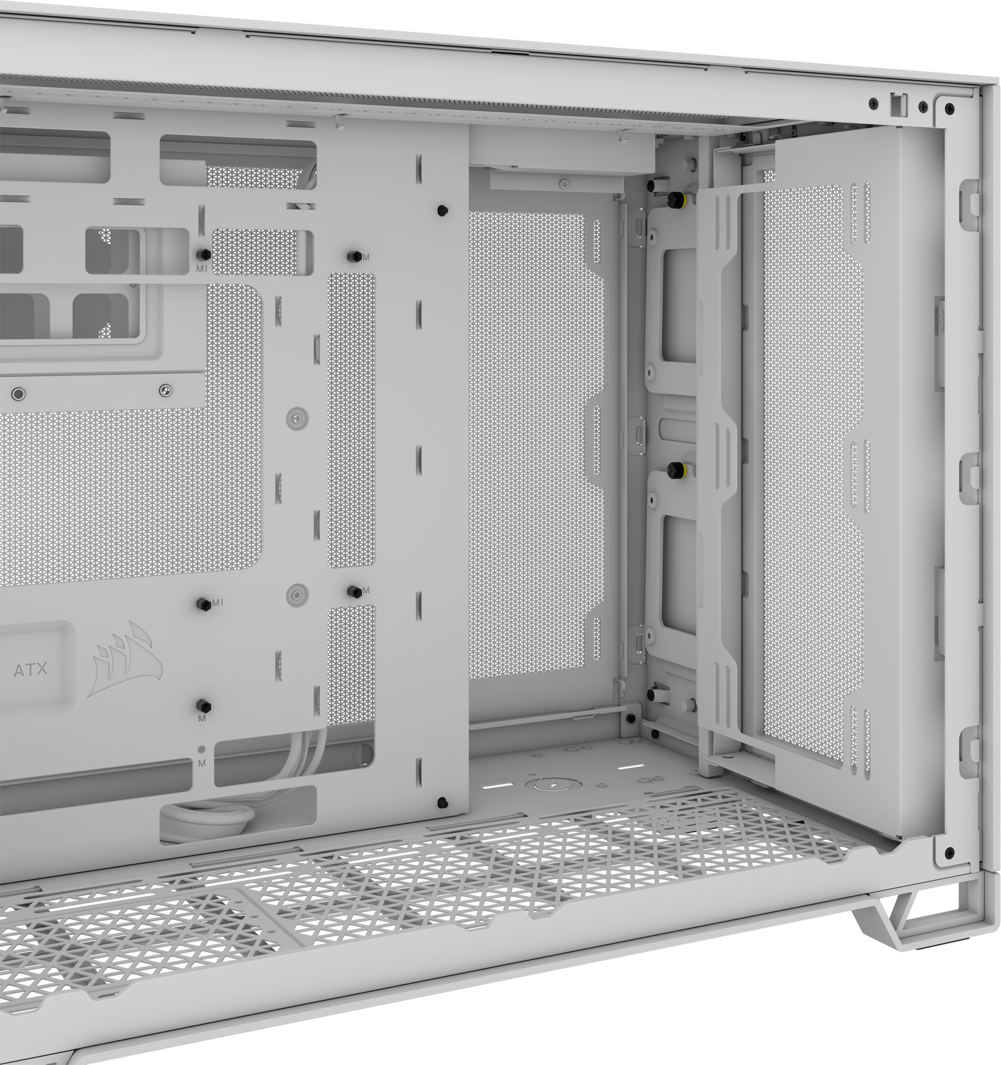 Corsair 2500D Airflow Micro-ATX-kotelo ikkunalla, valkoinen