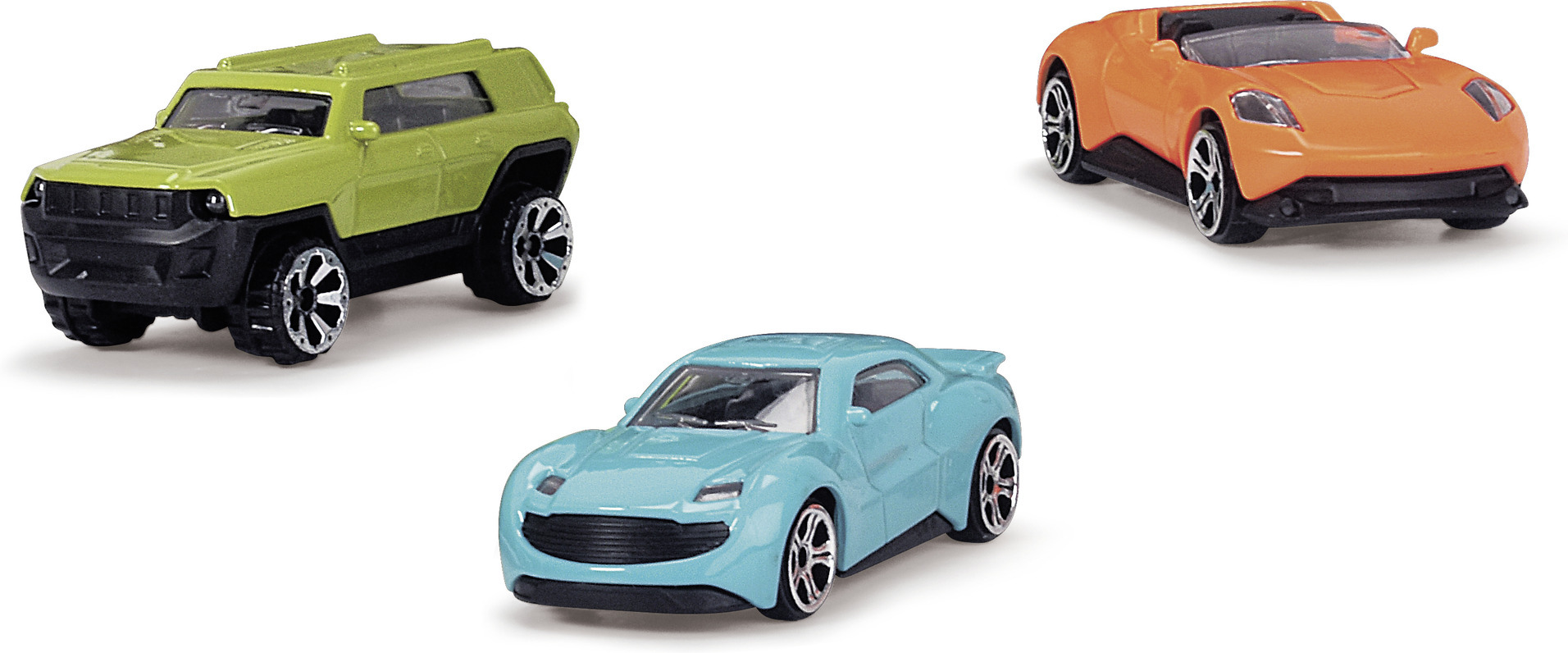 Dickie Toys -autonkuljetusrekka ja 4 pikkuautoa