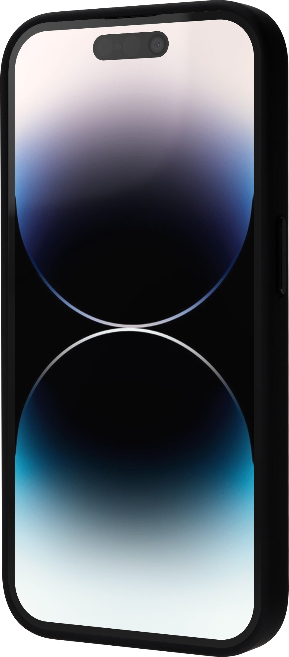 FoneKit MagSafe-yhteensopiva Soft Touch -suojakuori, iPhone 15 Pro, musta/harmaa