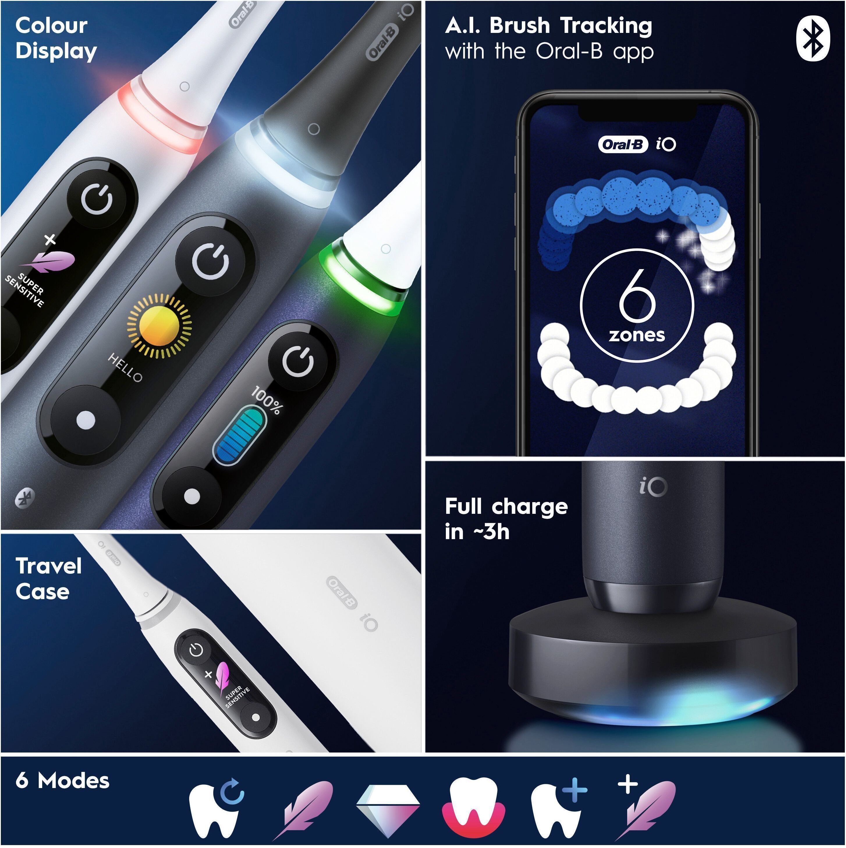 Oral-B iO Series 8s sähköhammasharja, violetti