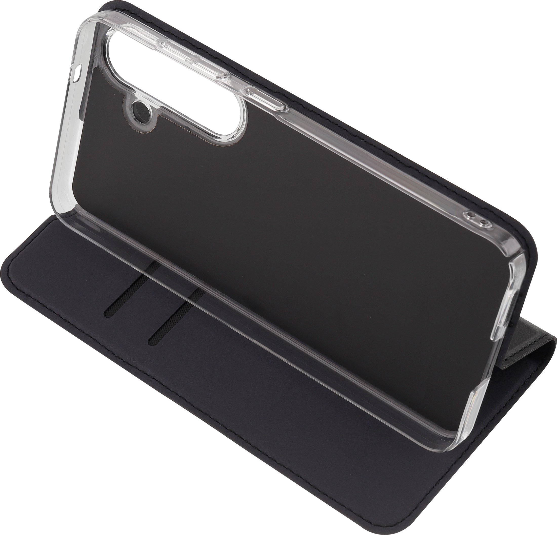 FoneKit BookCase -suojakotelo, Samsung Galaxy S25, musta