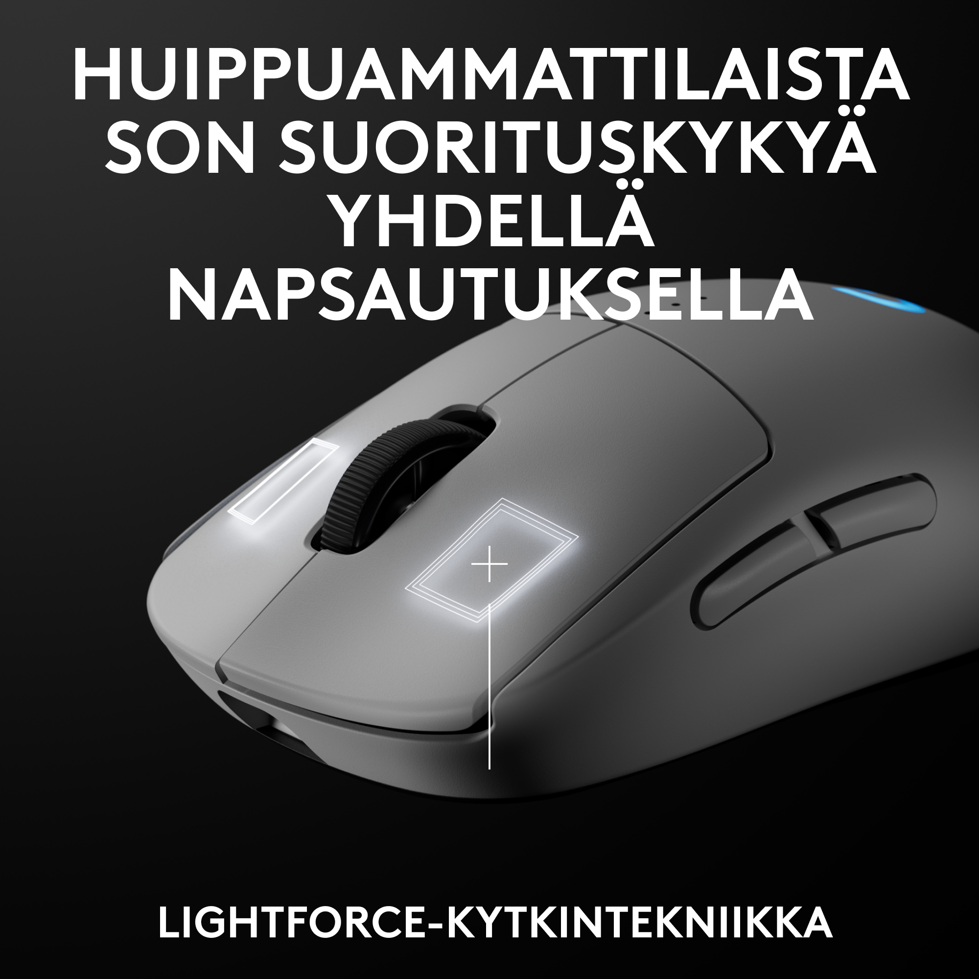 Logitech G915 X LIGHTSPEED TKL -matalaprofiilinen pelinäppäimistö, Tactile-kytkimet, valkoinen