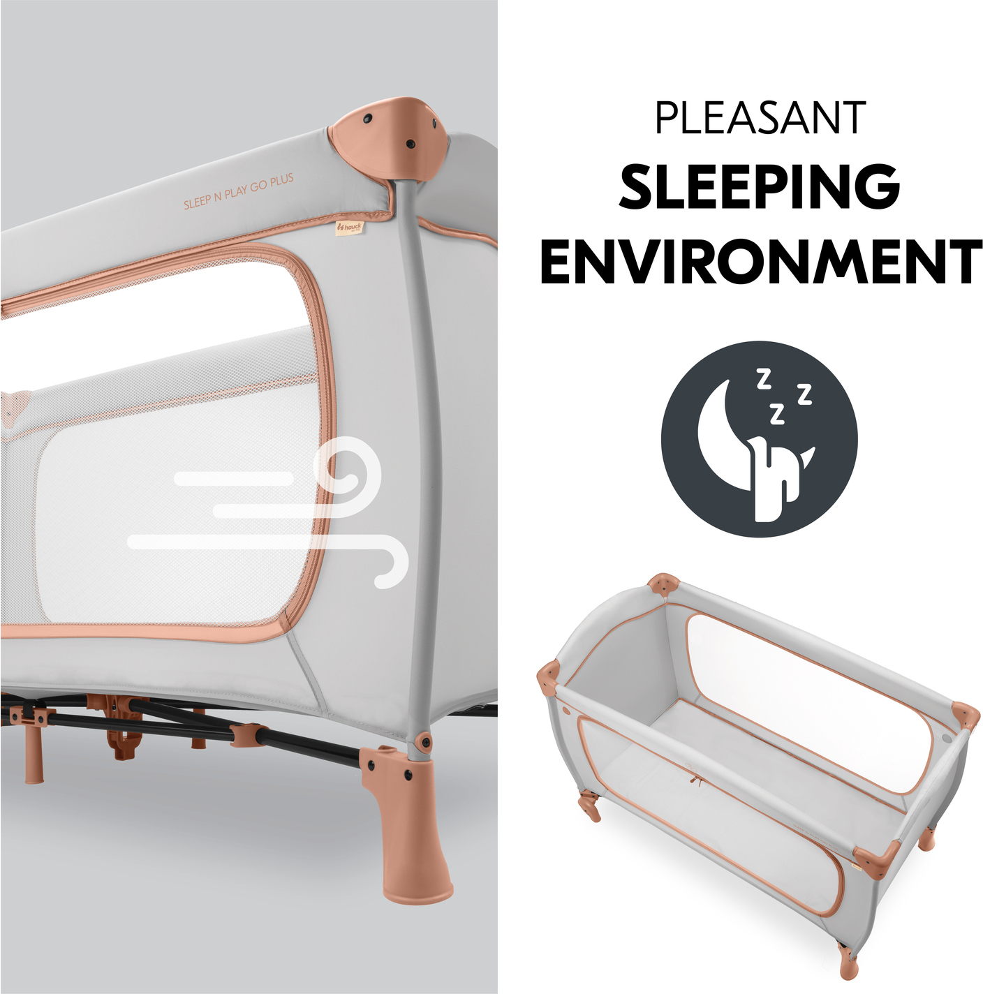 Hauck Sleep N Play Go Plus matkasänky, Dusty Blue