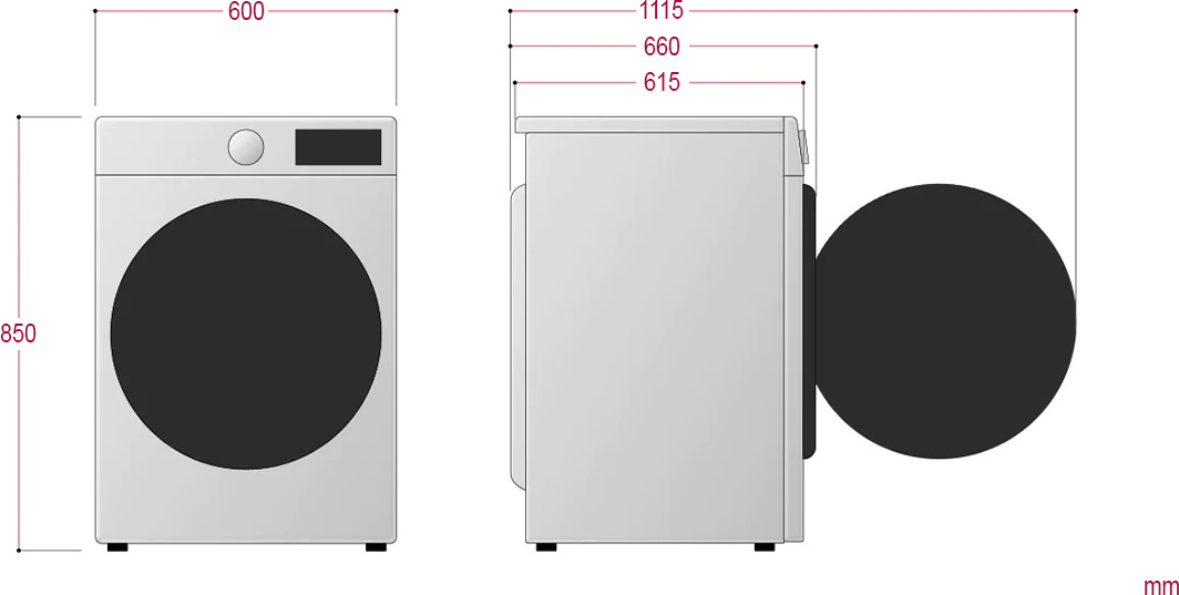 LG RH80V5AV0N kuivausrumpu