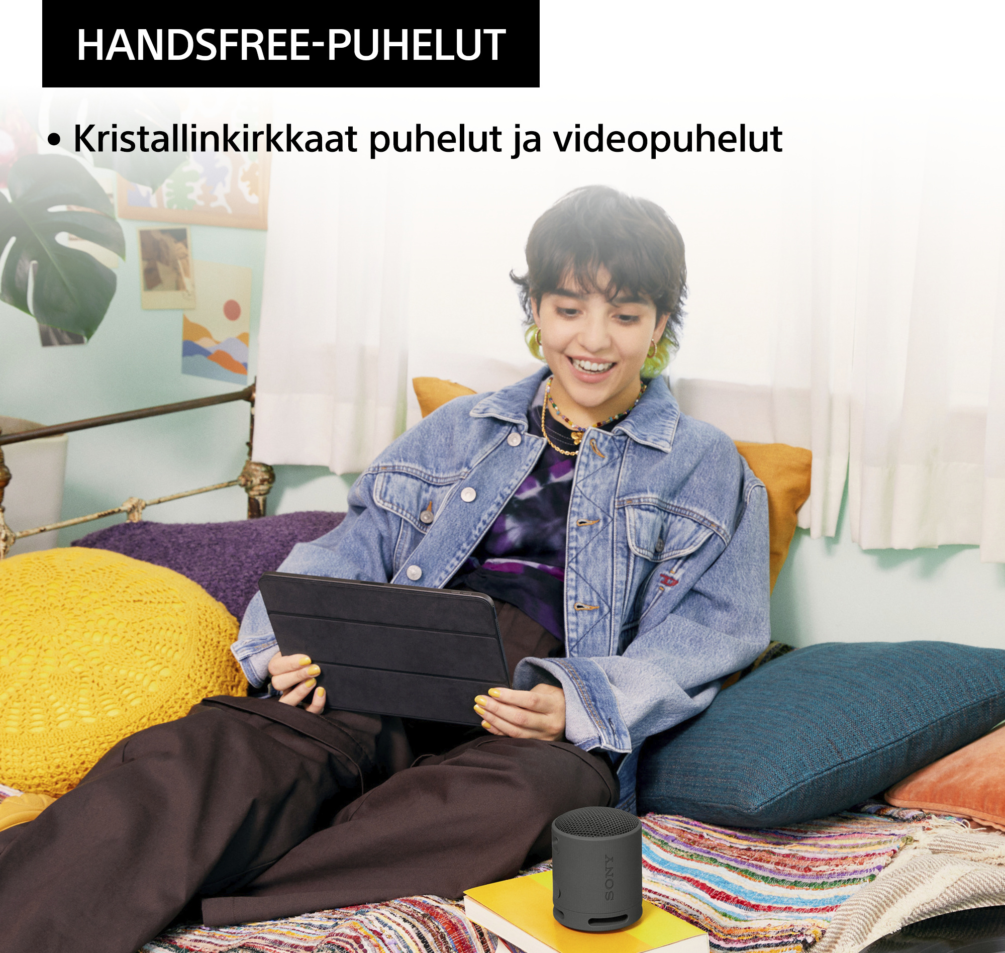 Sony SRS-XB100 Bluetooth-kaiutin, musta