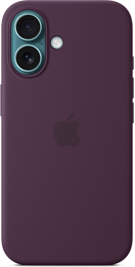 Apple iPhone 16 silikonikuori MagSafella, luumu