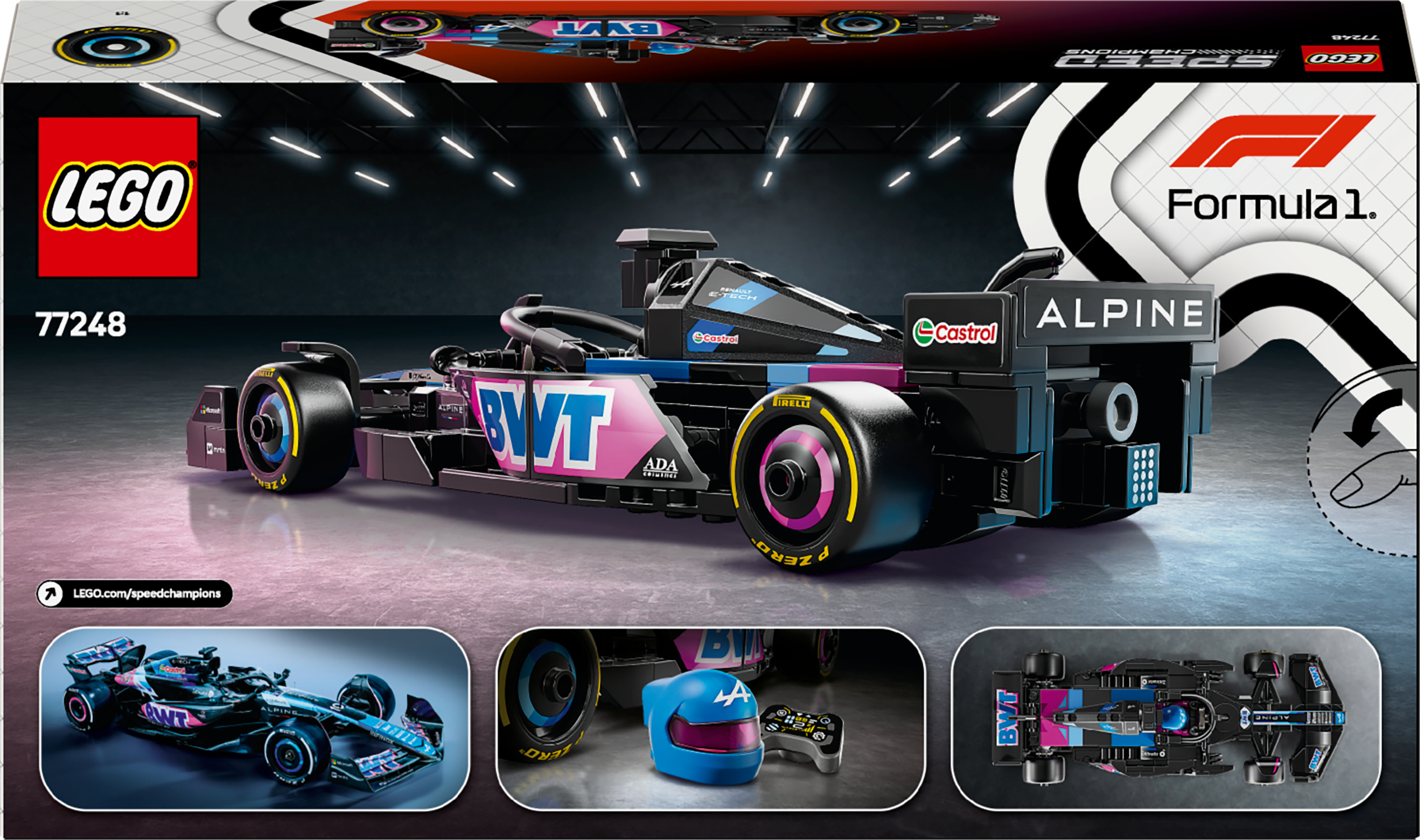 LEGO Speed Champions 77248 – BWT Alpine F1® Team A524 ‑kilpa-auto