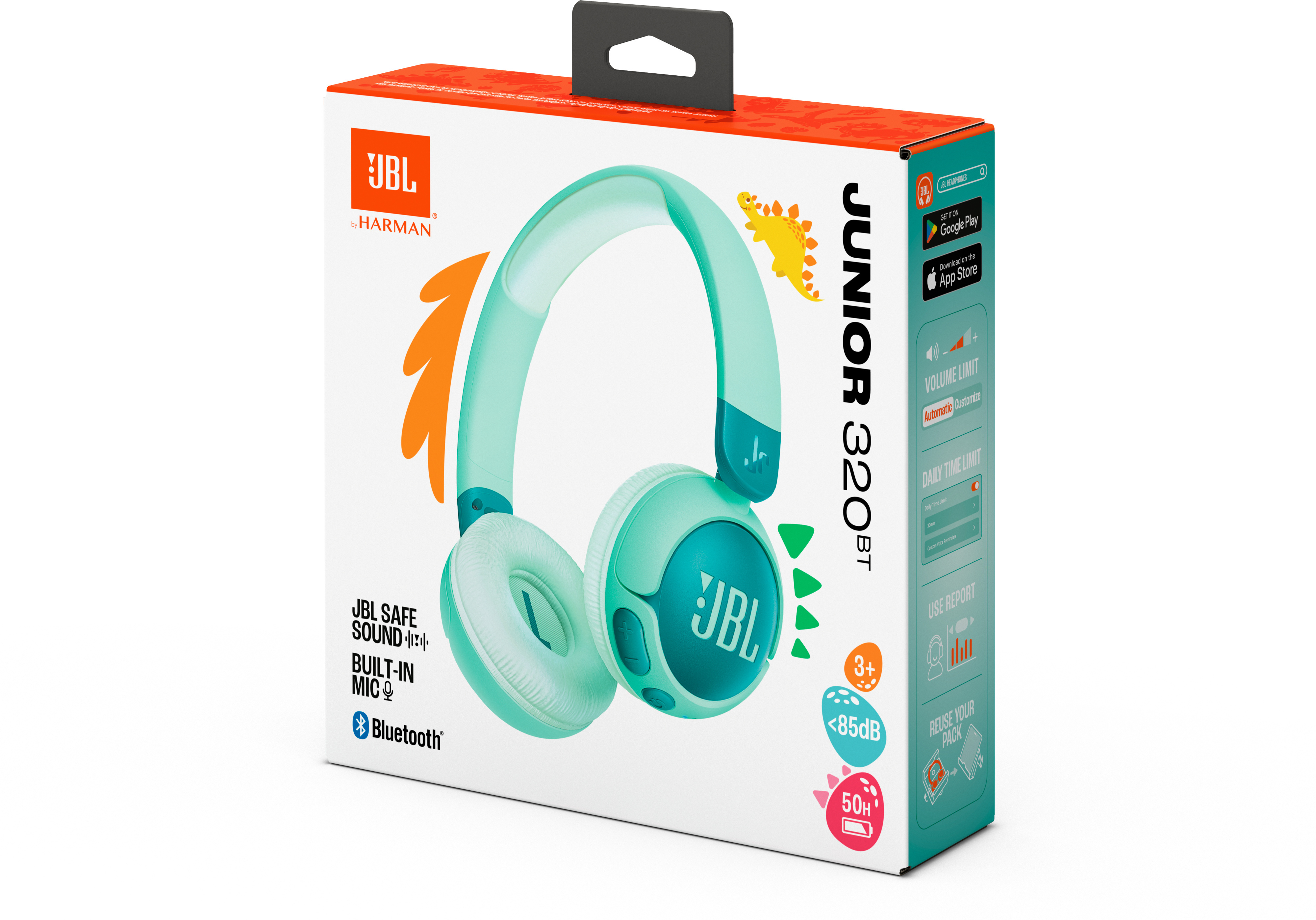 JBL JR 320BT lasten sankakuulokkeet, vihreä