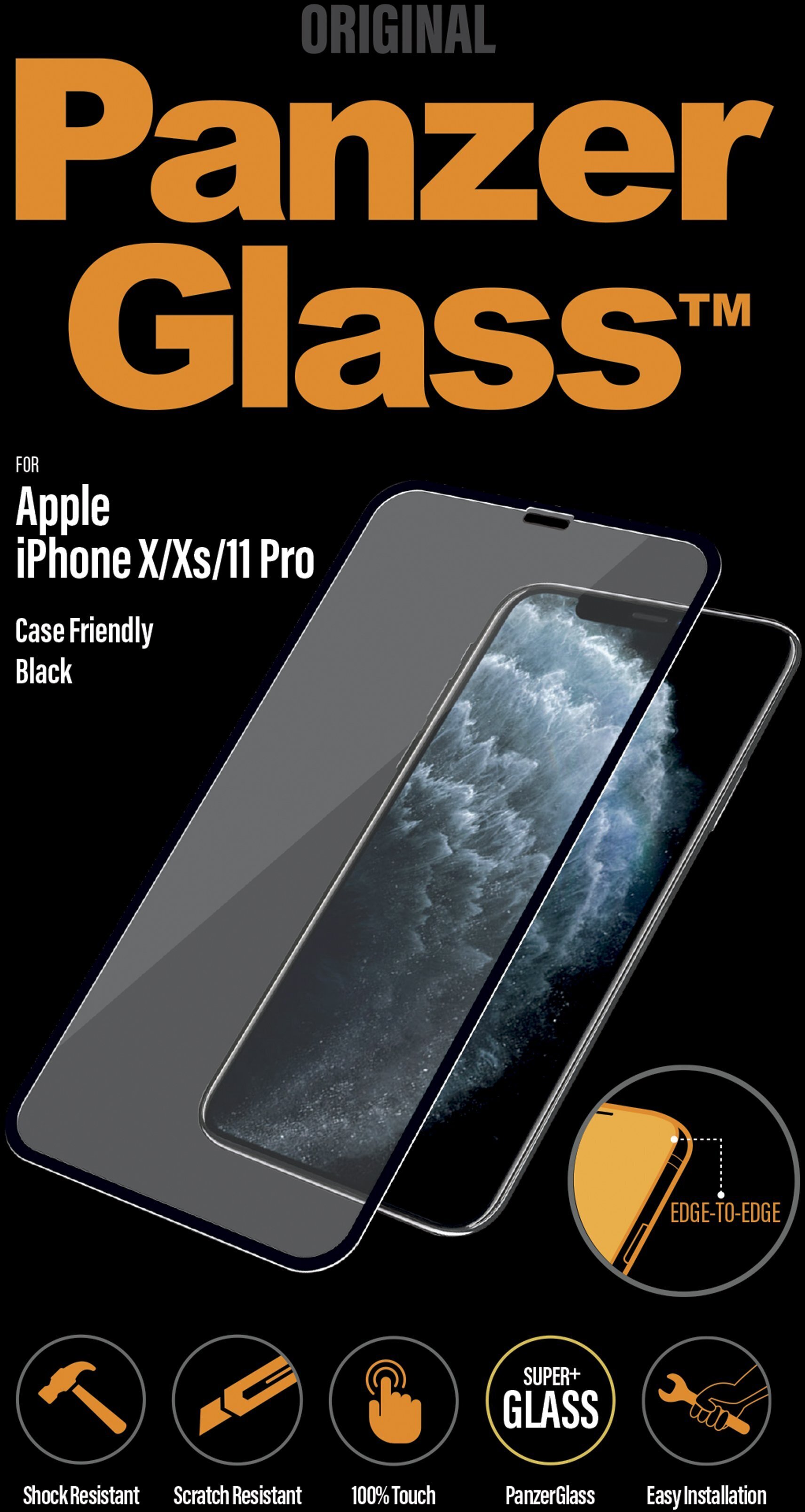 PanzerGlass-panssarilasi, iPhone X / Xs / 11 Pro