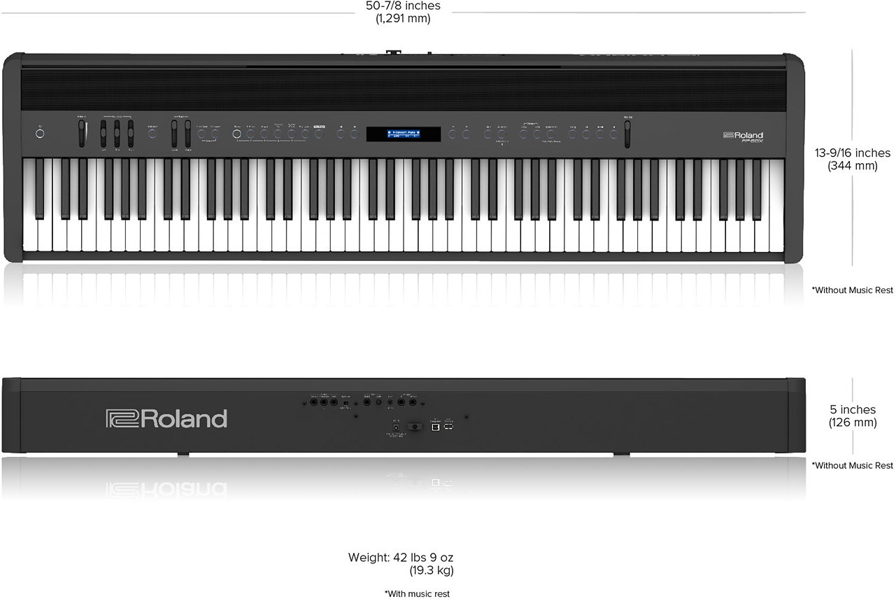 Roland FP-60X -digitaalipiano, musta