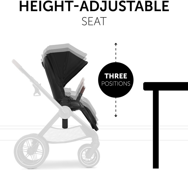 Hauck Walk N Care -rattaat, Black