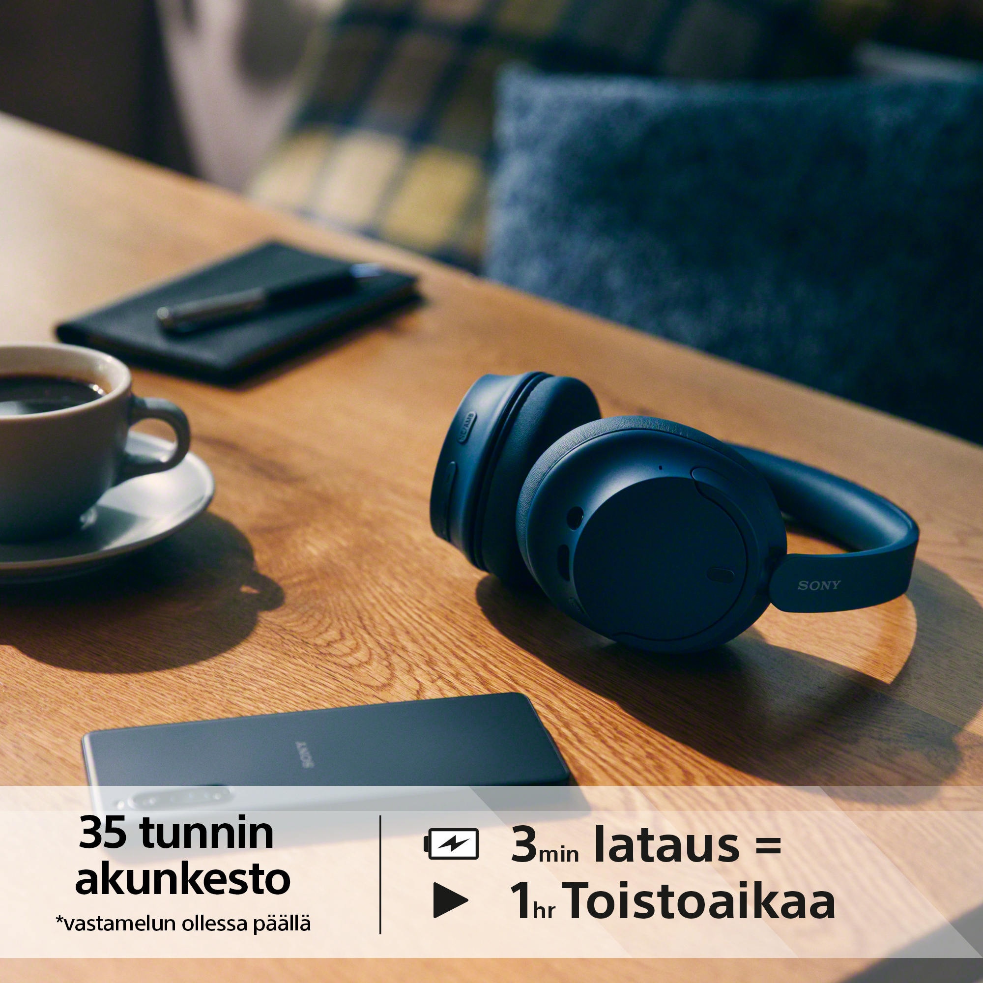 Sony WH-CH720N -vastamelukuulokkeet, sininen