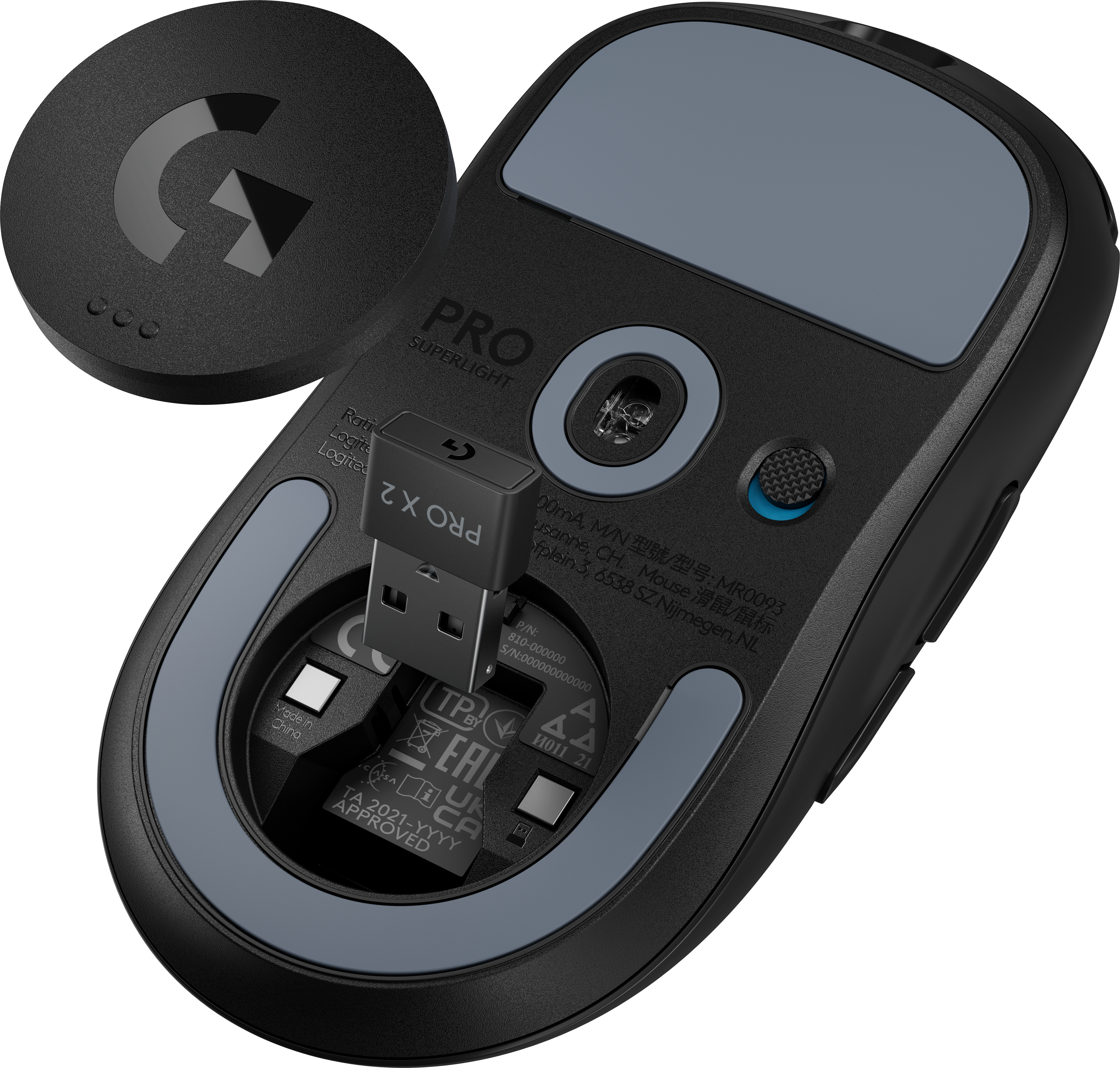 Logitech G Pro X Superlight 2 -pelihiiri, musta