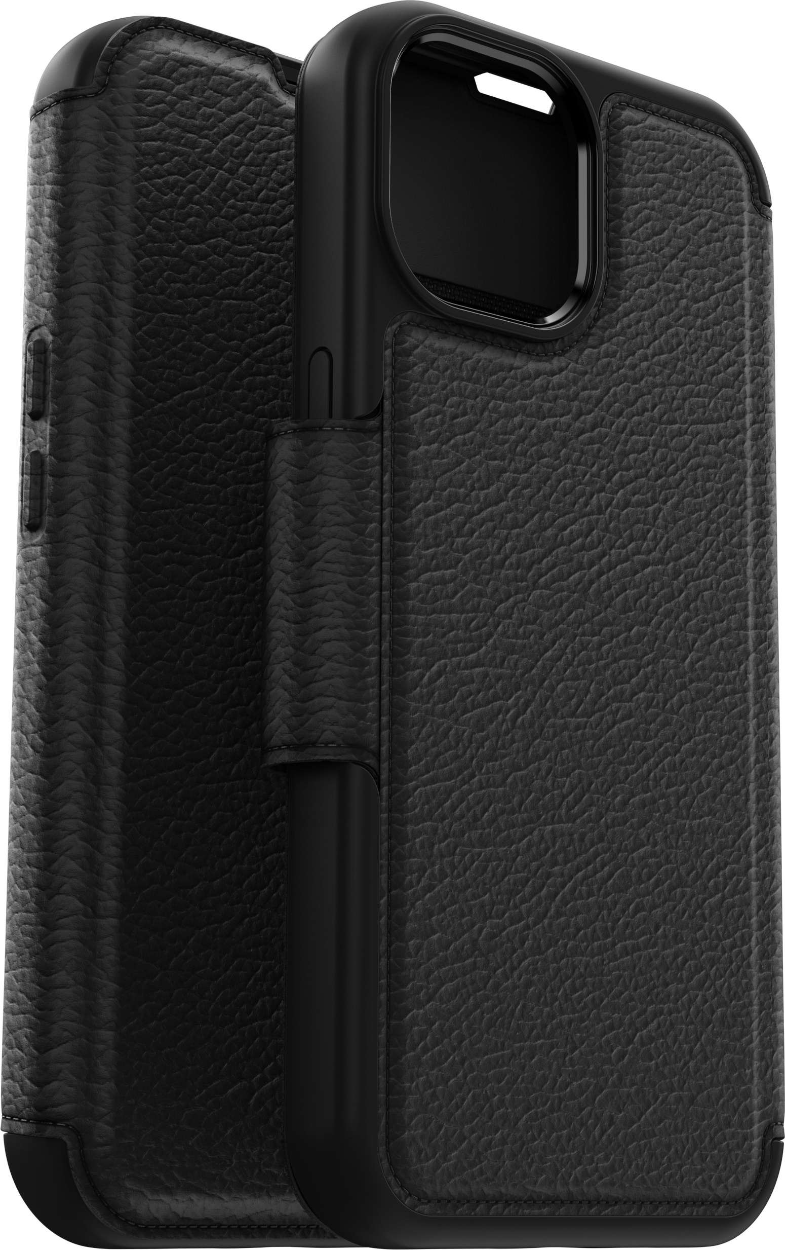 Otterbox Strada MagSafe -lompakkokotelo, iPhone 15, musta