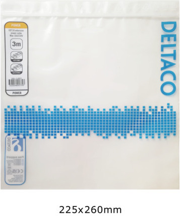DELTACO GST18 uros - GST18 naaras, maadoitettu, 3m, musta