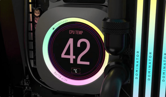 Corsair iCUE XC7 RGB ELITE LCD -vesiblokki prosessorille, harmaa