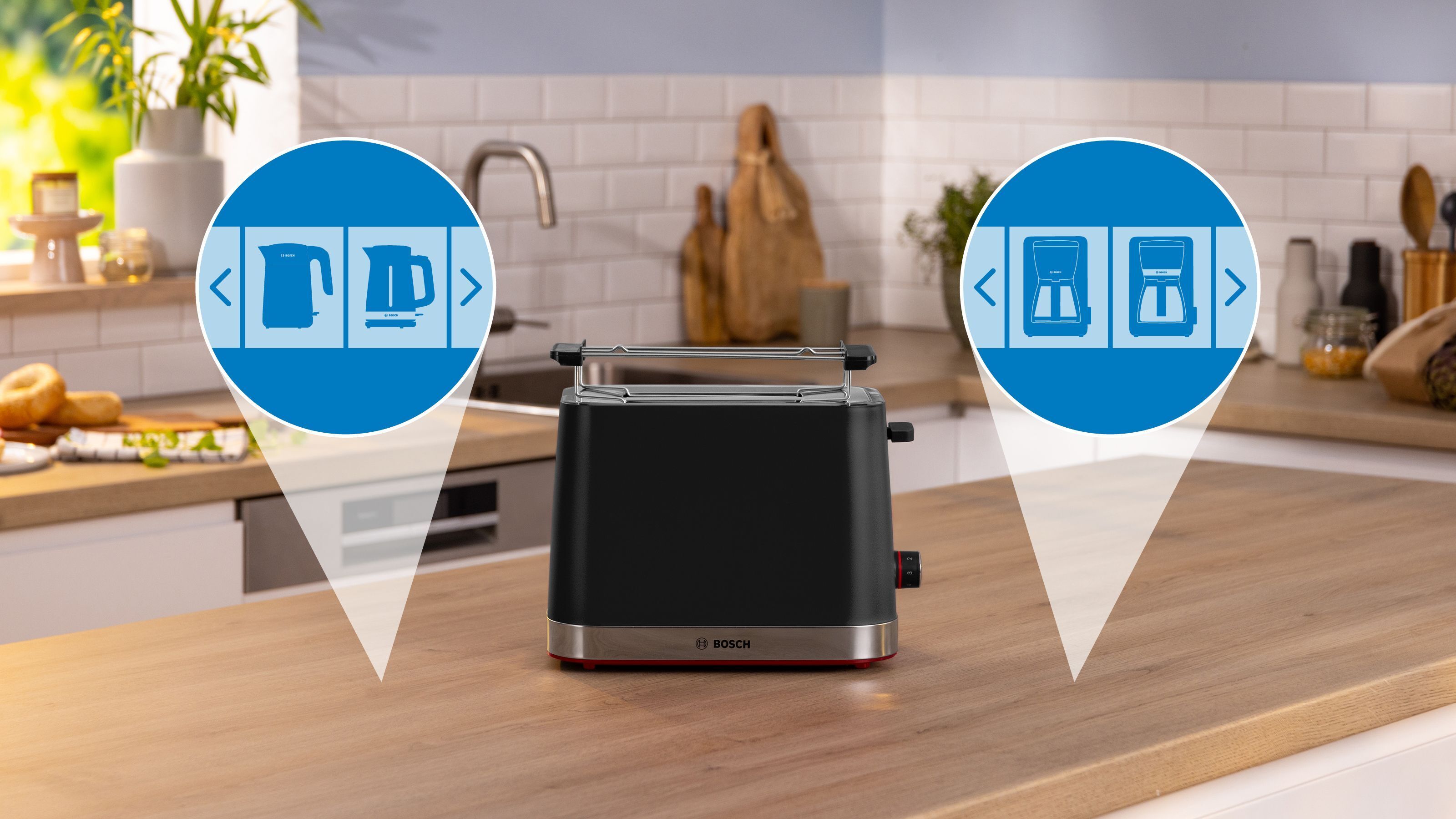 Bosch MyMoment TWK4M224 vedenkeitin, punainen