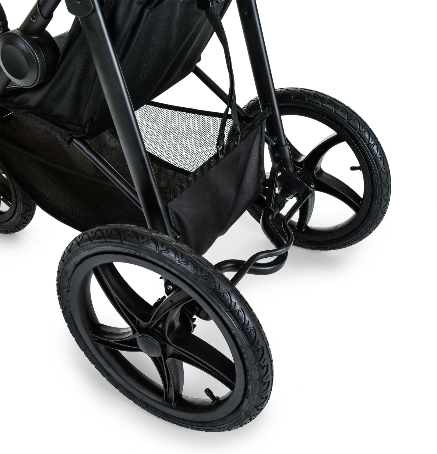 Hauck Runner -rattaat, Black / Neon