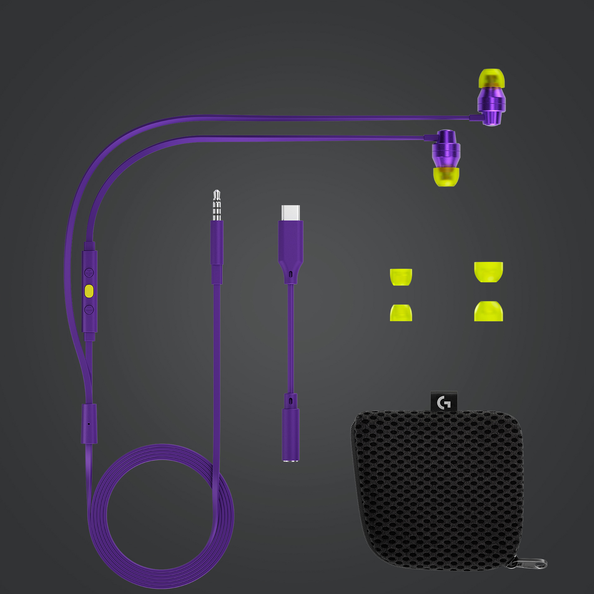 Logitech G333 -pelinappikuulokkeet, violetti