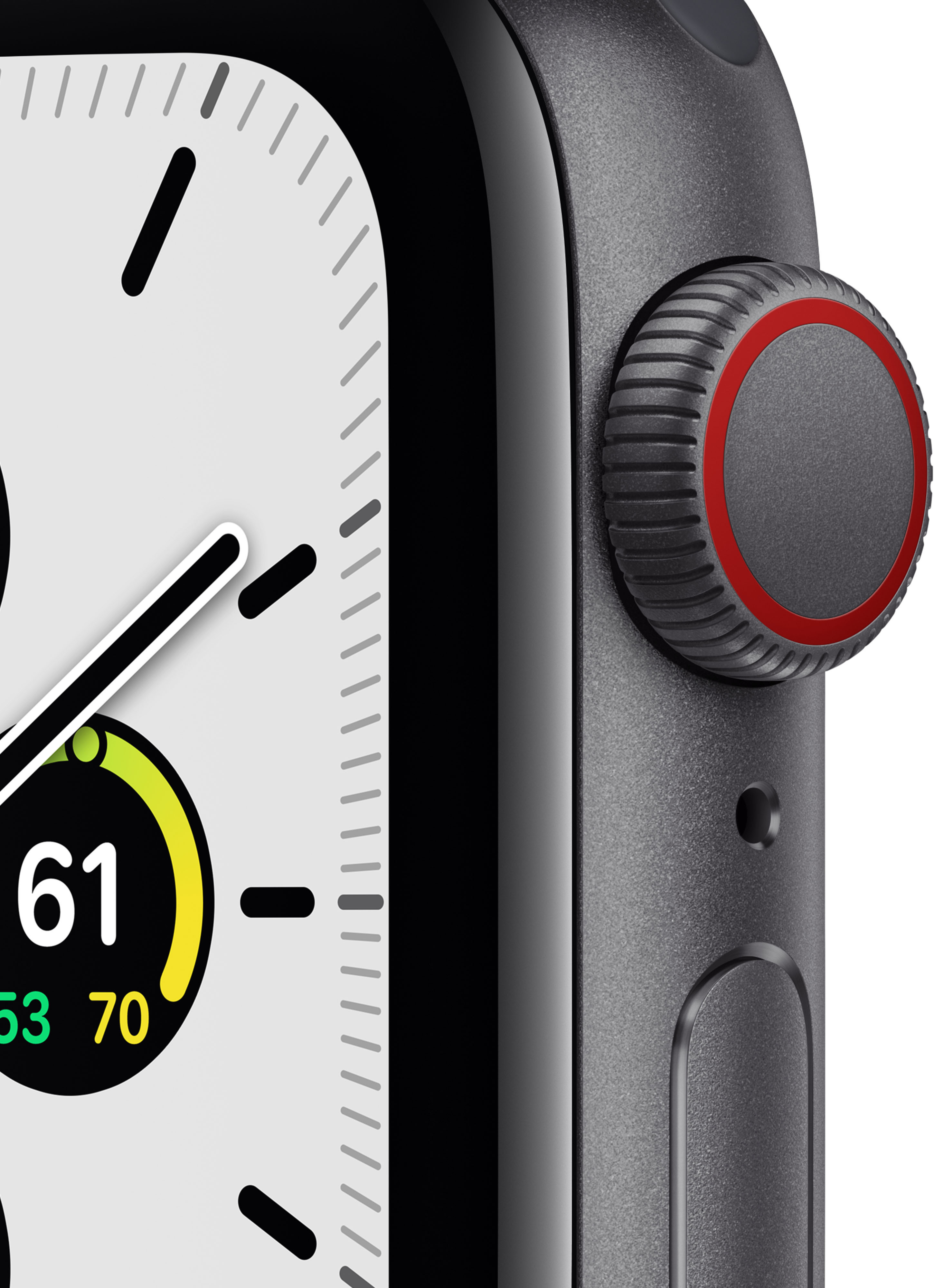 Apple Watch SE (GPS + Cellular) 44 mm tähtiharmaa alumiinikuori, keskiyö  urheiluranneke – Apple Watch SE – Apple Watch – Älykellot – Kellot –  Verkkokauppa.com