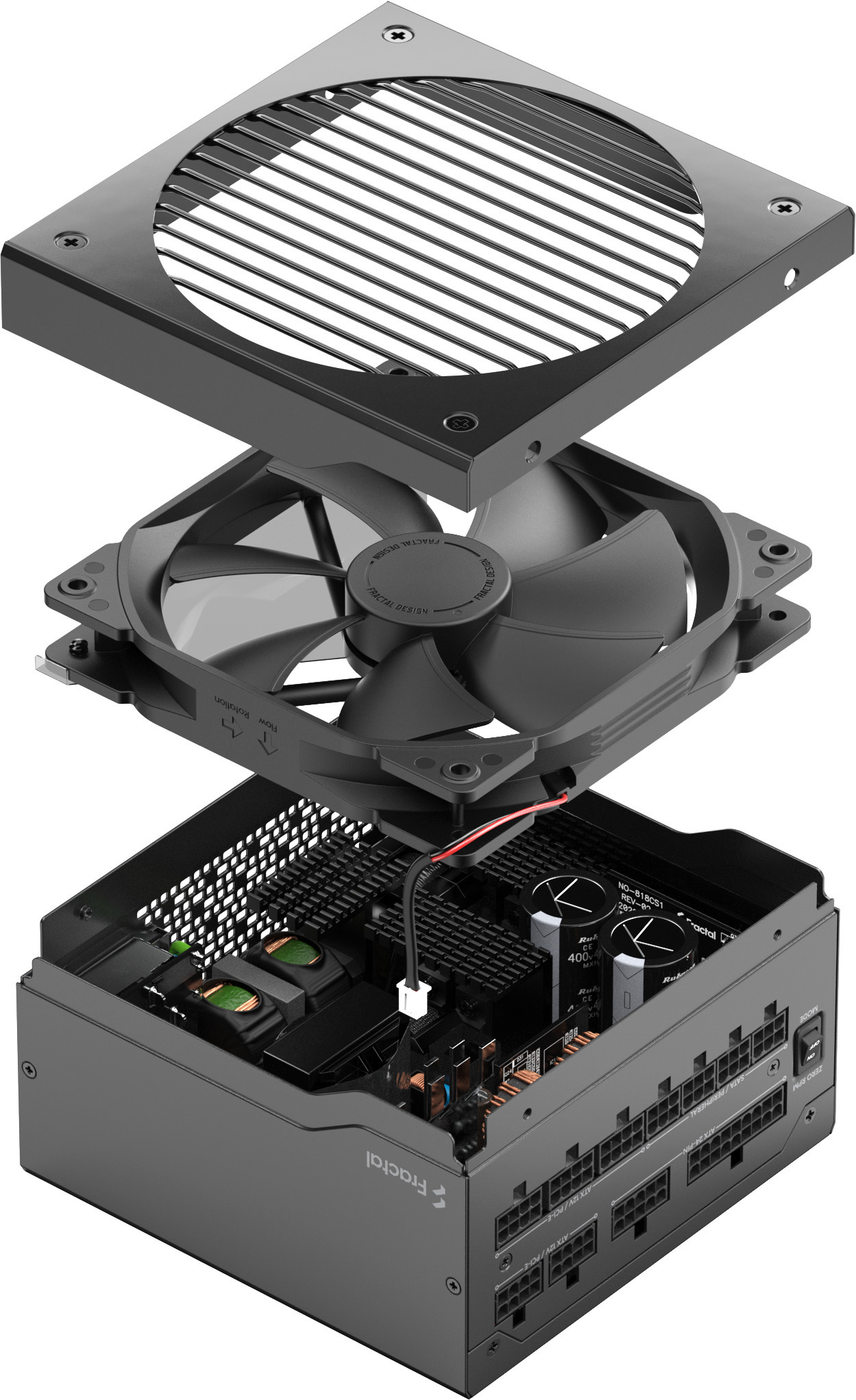 Fractal Design Ion+ 2 80 PLUS Platinum - ATX-virtalähde, 760 W