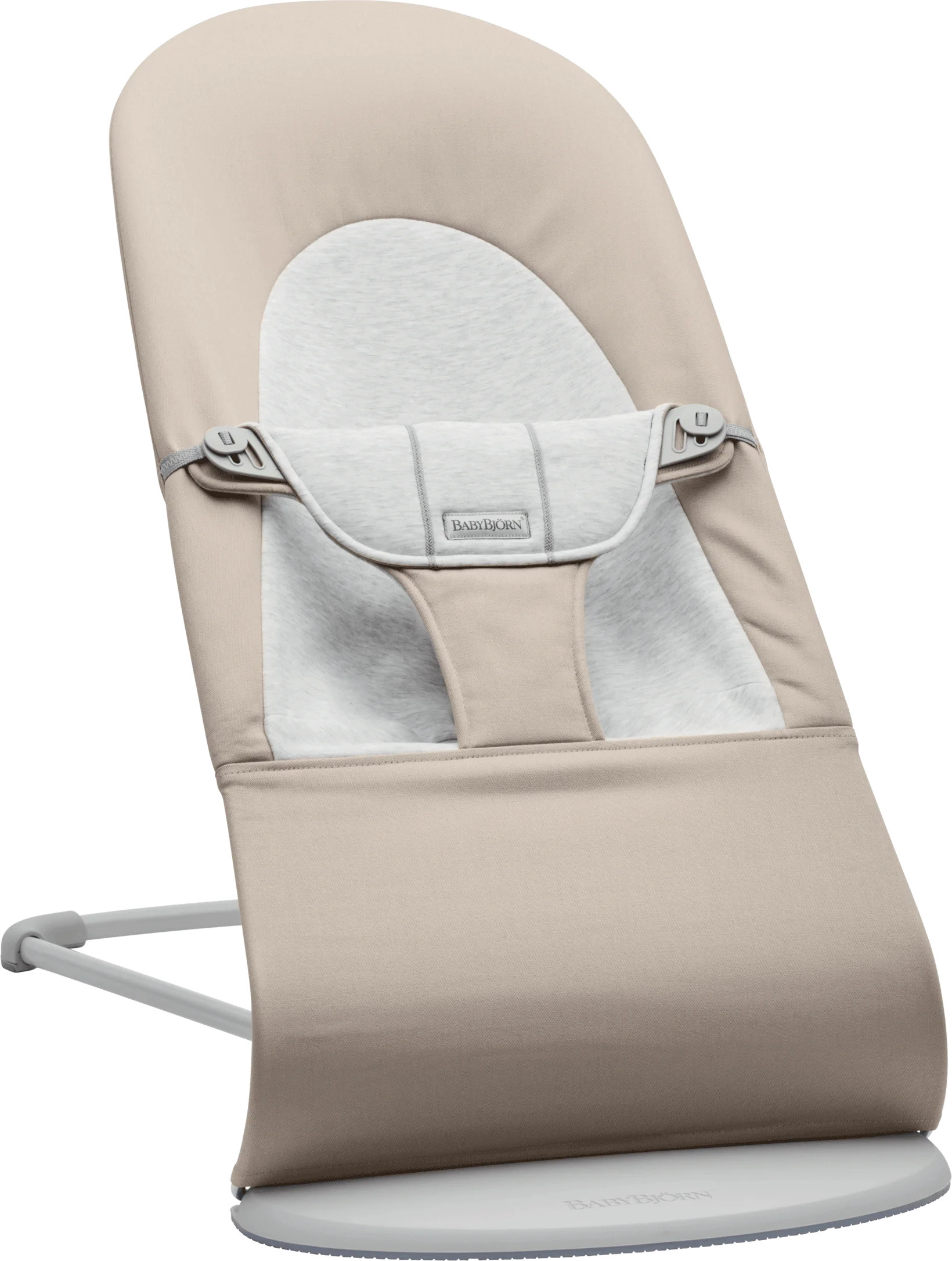 BabyBjörn Bouncer Balance Soft sitteri, beige/harmaa cotton/jersey
