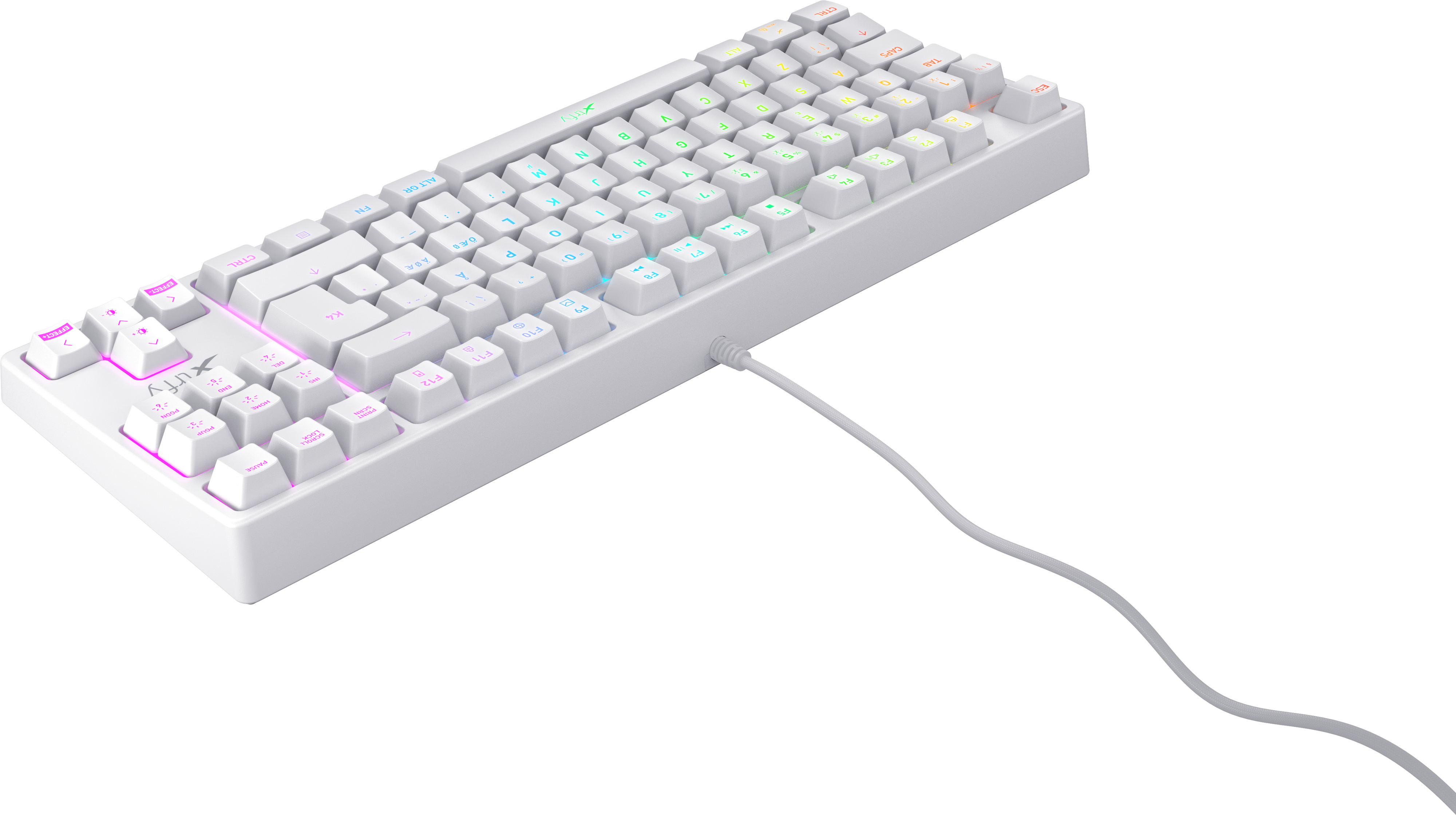 Белая механическая клавиатура. Клавиатура Xtrfy k4 RGB TKL. Xtrfy k4 TKL RGB White. Клавиатура Xtrfy k4 White. Клавиатура - Xtrfy k4 TKL RGB Retro.