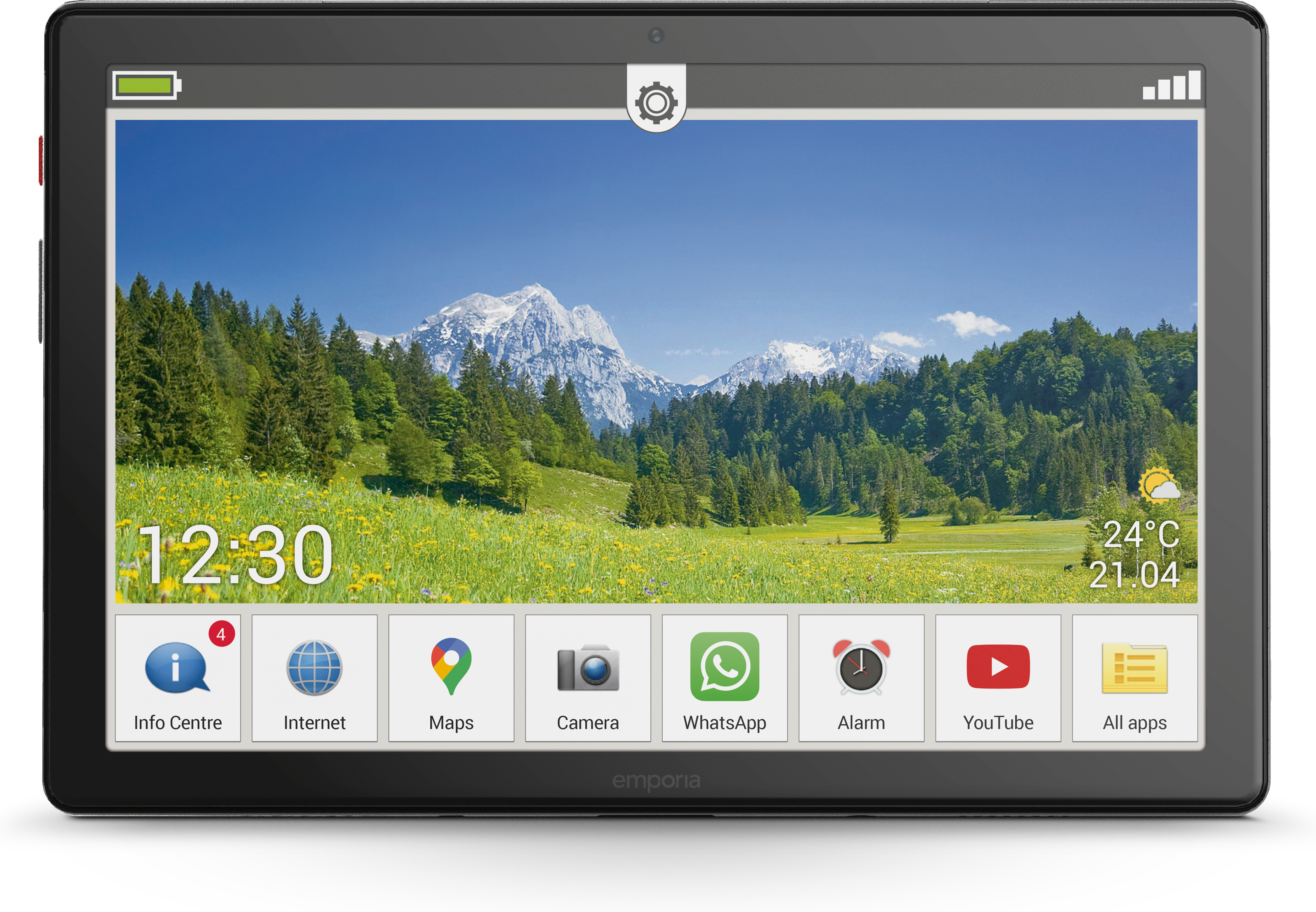 Emporia Tablet 10,1" WI-FI+4G -tabletti, musta