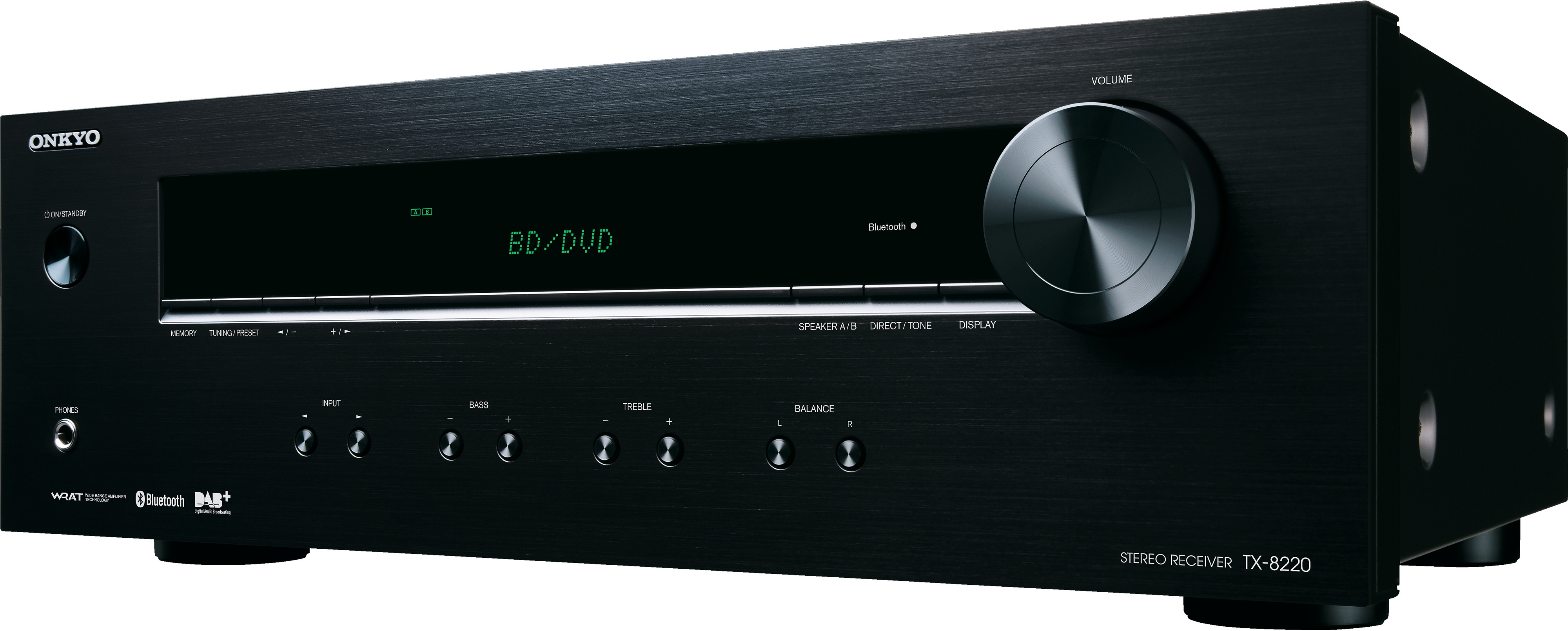 Onkyo TX-8220 -stereovahvistin, musta