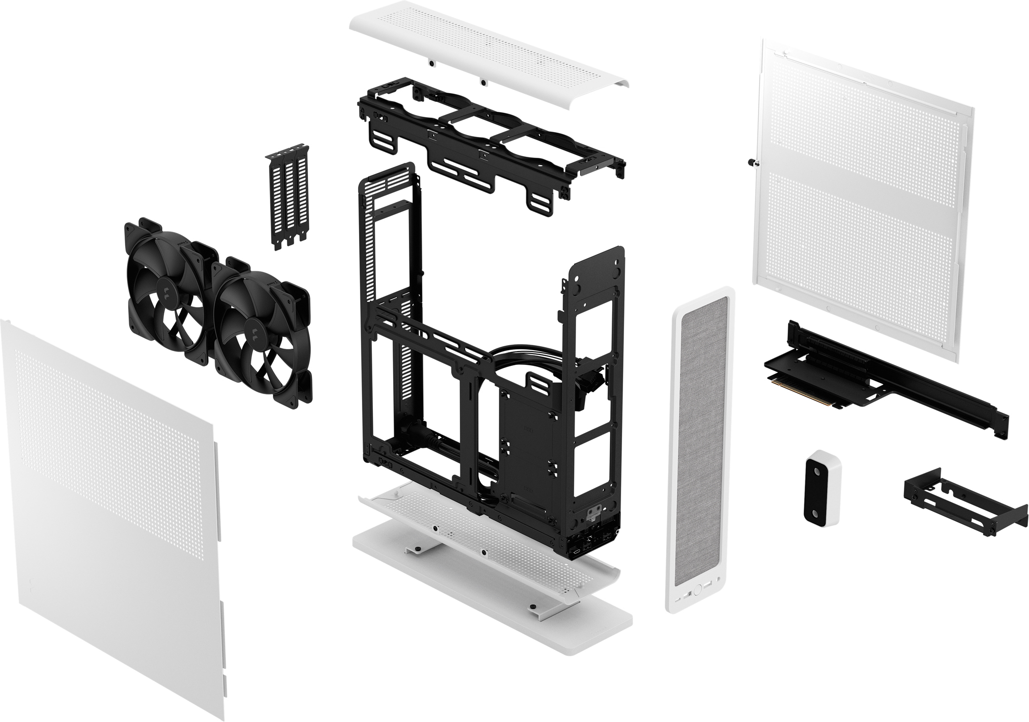 Fractal Design Ridge Mini-ITX-kotelo, valkoinen